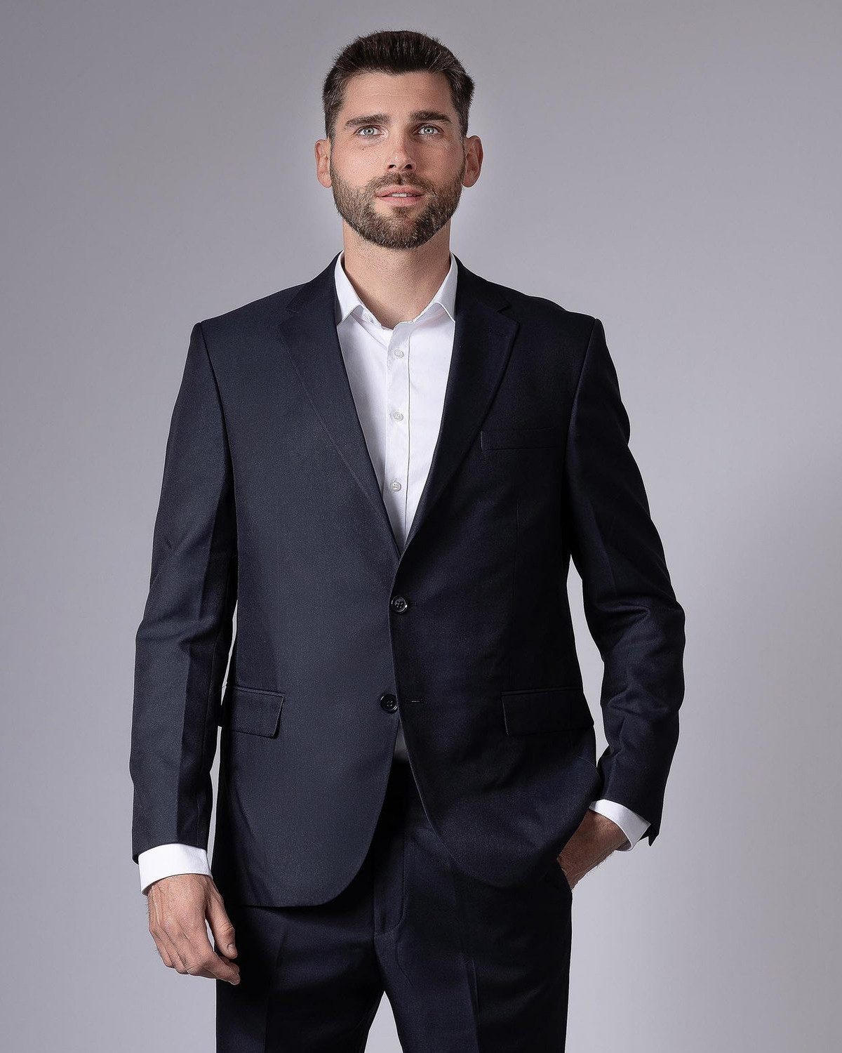 Hirschthal Anzugsakko Herren 2-Knopf Sakko Regular-Fit eleganter Look günstig online kaufen