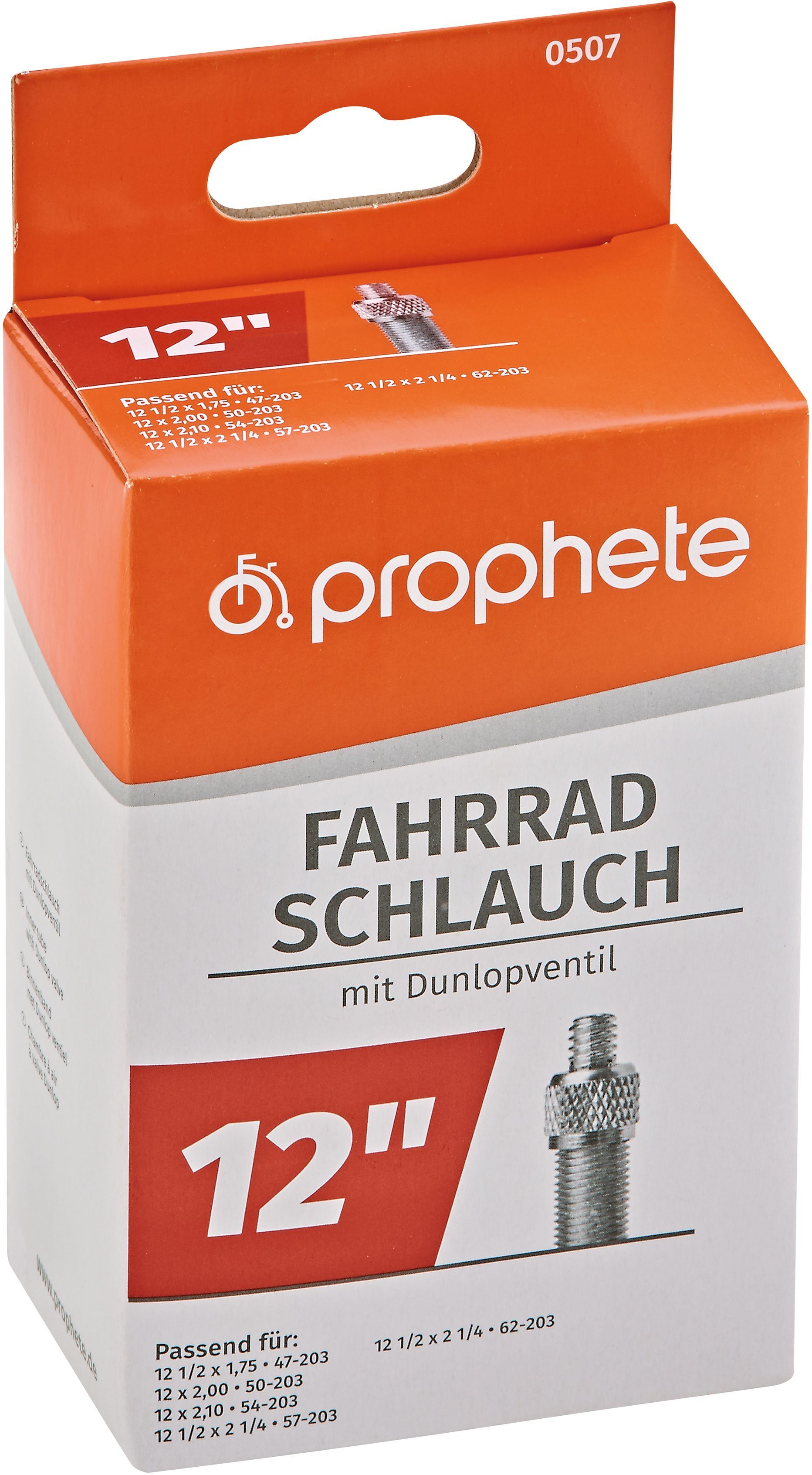 Prophete Fahrradschlauch, 12 Zoll (30,48 cm)