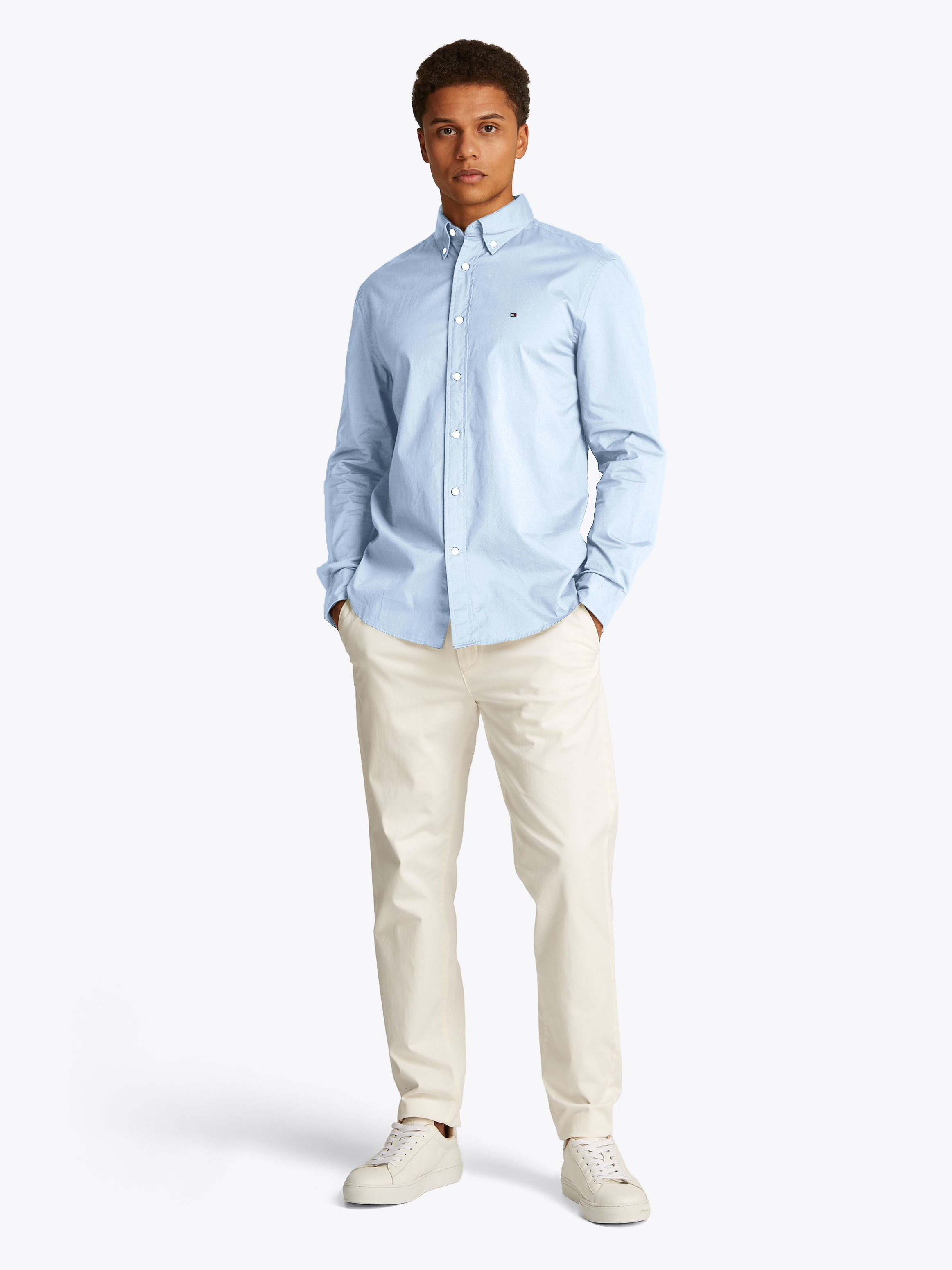 Tommy Hilfiger Langarmhemd CORE FLEX POPLIN SOLID Regular Fit SHIRT