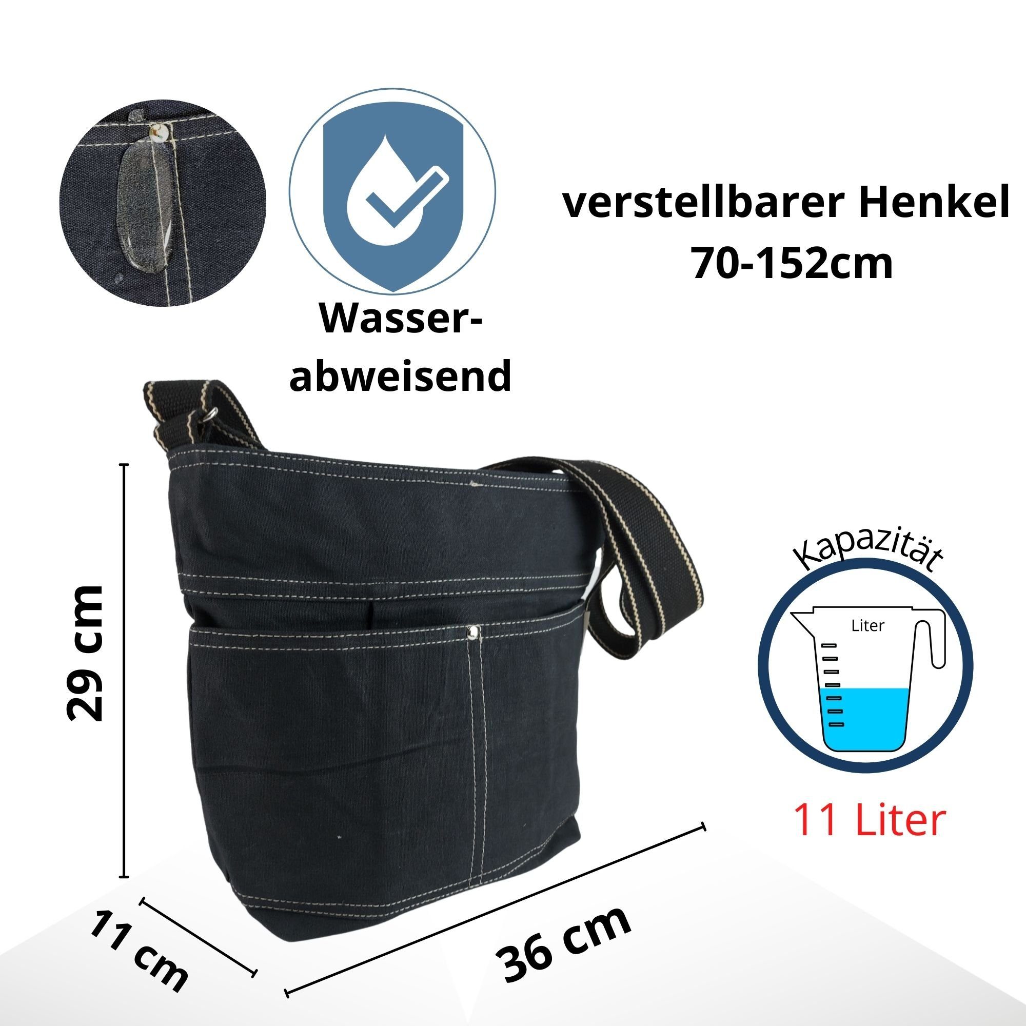 Domelo Umhängetasche Vegane Umhängetasche Handtasche Schultertasche wassera günstig online kaufen