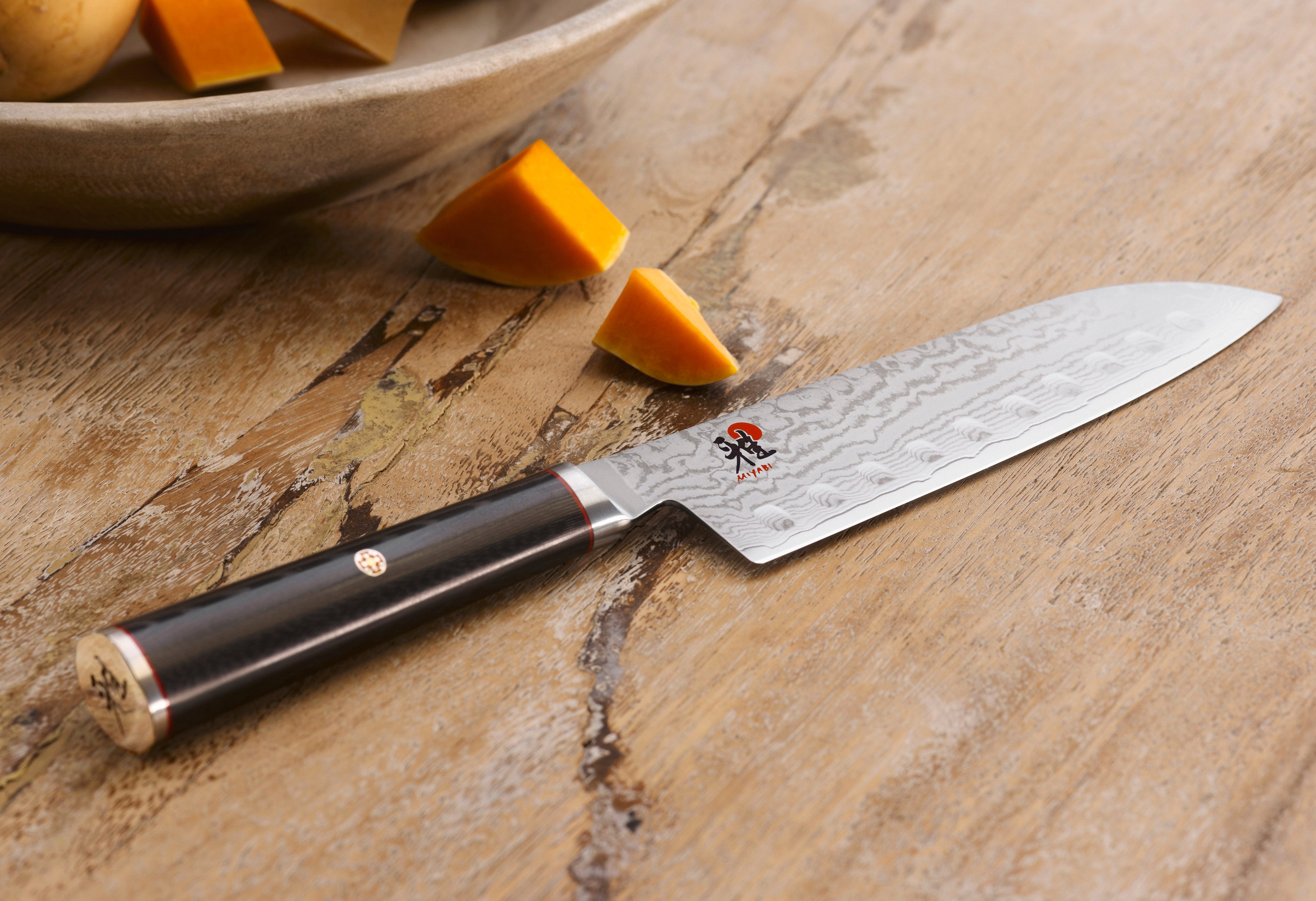 MIYABI Santokumesser Miyabi 5000FCD Santoku, Klingenlänge 18 cm, FRIODUR eisgehärtete Klinge