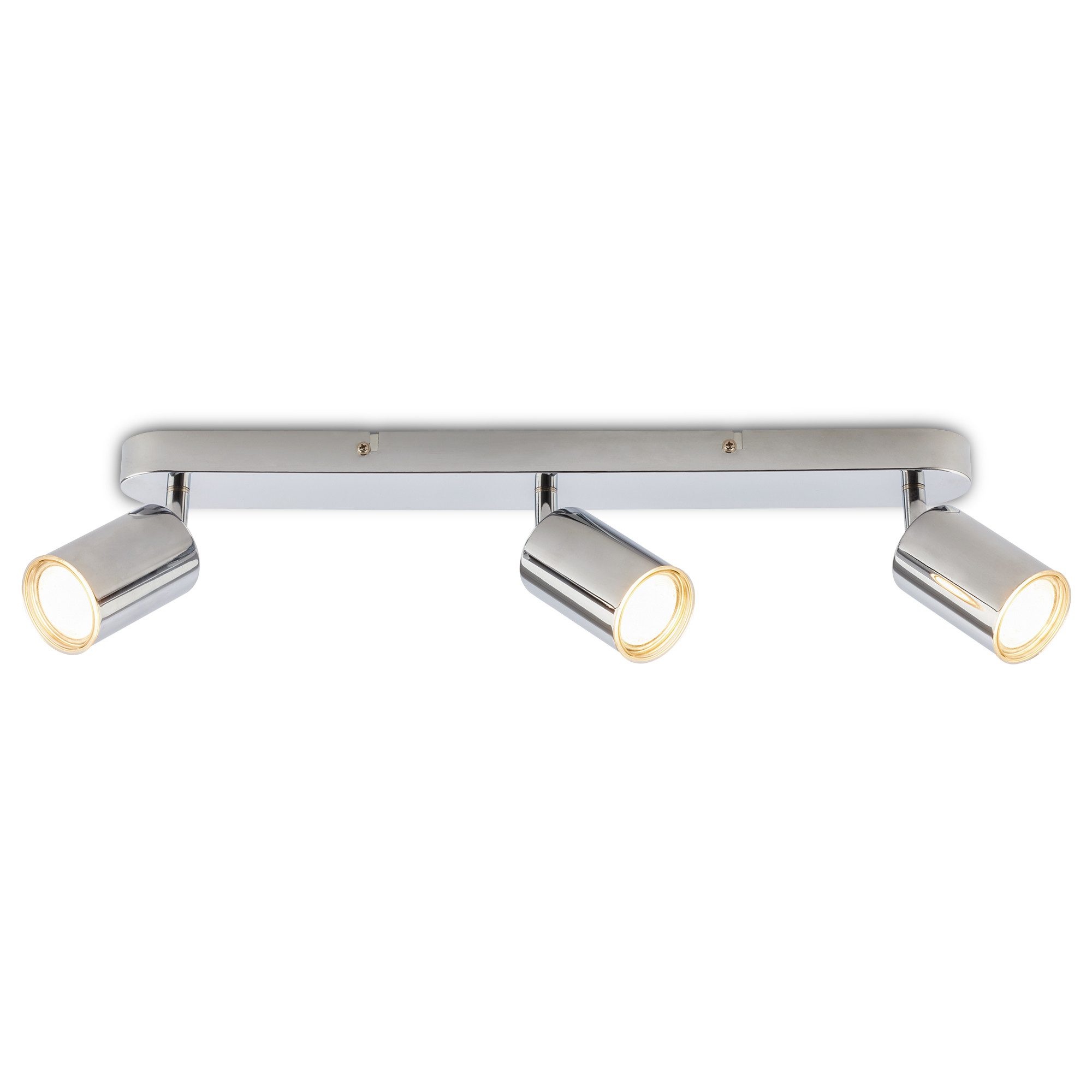 Briloner Leuchten LED Deckenspot Bad-Deckenlampe IP44 Badezimmer Wandspot, 3-flammig, ohne Leuchtmittel, Abhängig vom Leuchtmittel, Wohnzimmer, Schlafzimmer, Badezimmer, Büro