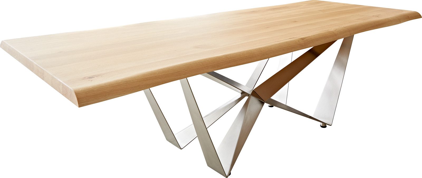 DELIFE Esstisch Edge, Eiche Natur 260x100 günstig online kaufen