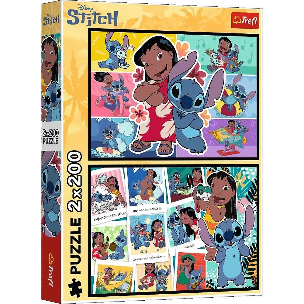 Trefl Puzzle Trefl, Lilo & Stitch, 2x 200 Teile Puzzle, 200 Puzzleteile