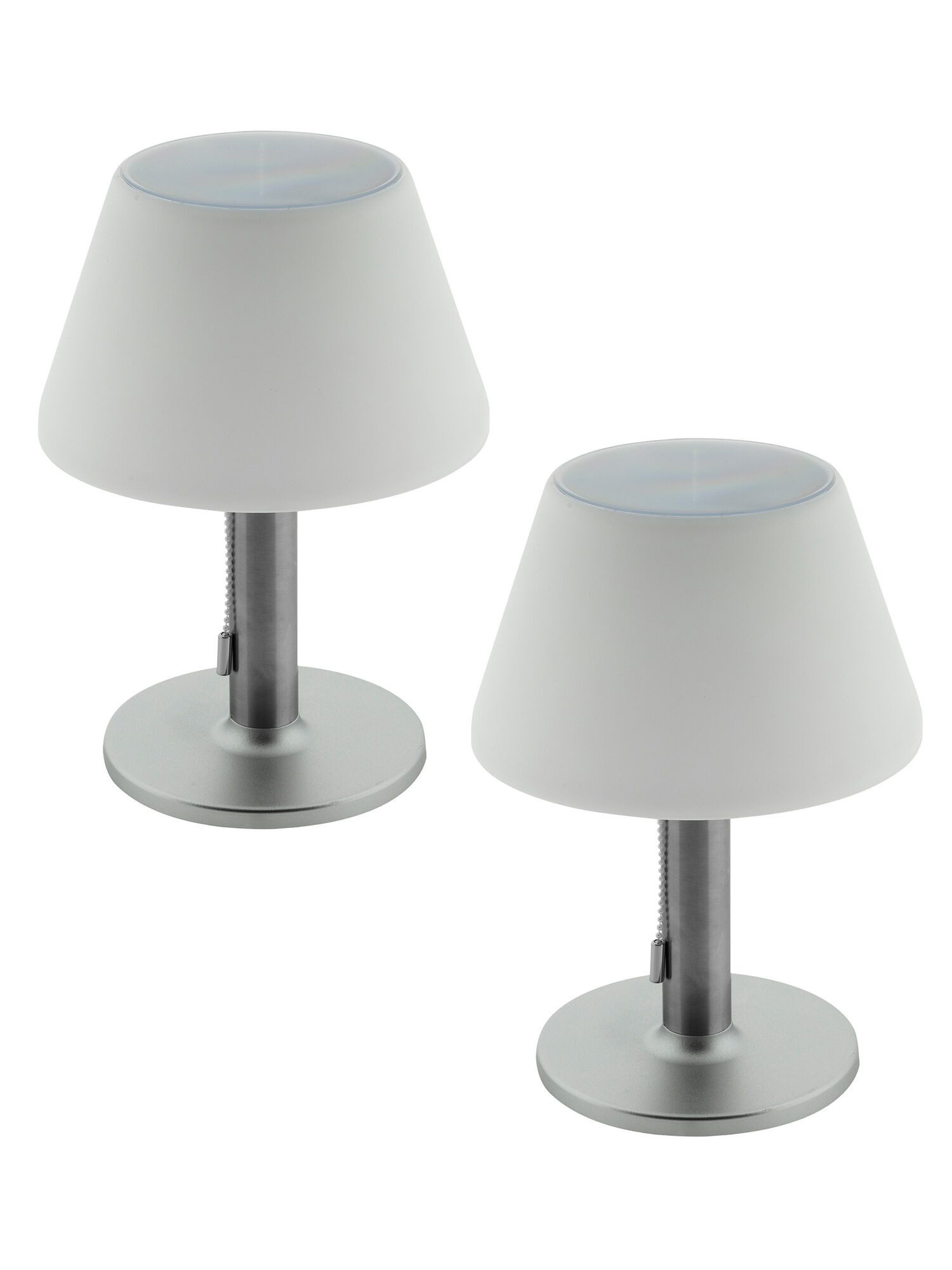 Ab ins Grüne Dekoobjekt Solar-Tischleuchte mit 3 Lichtmodi, 8 h Leuchtdauer, 2er-Set (2 St., 2er-Set), mit Lichtsensor für automatisches Einschalten bei Dämmerung