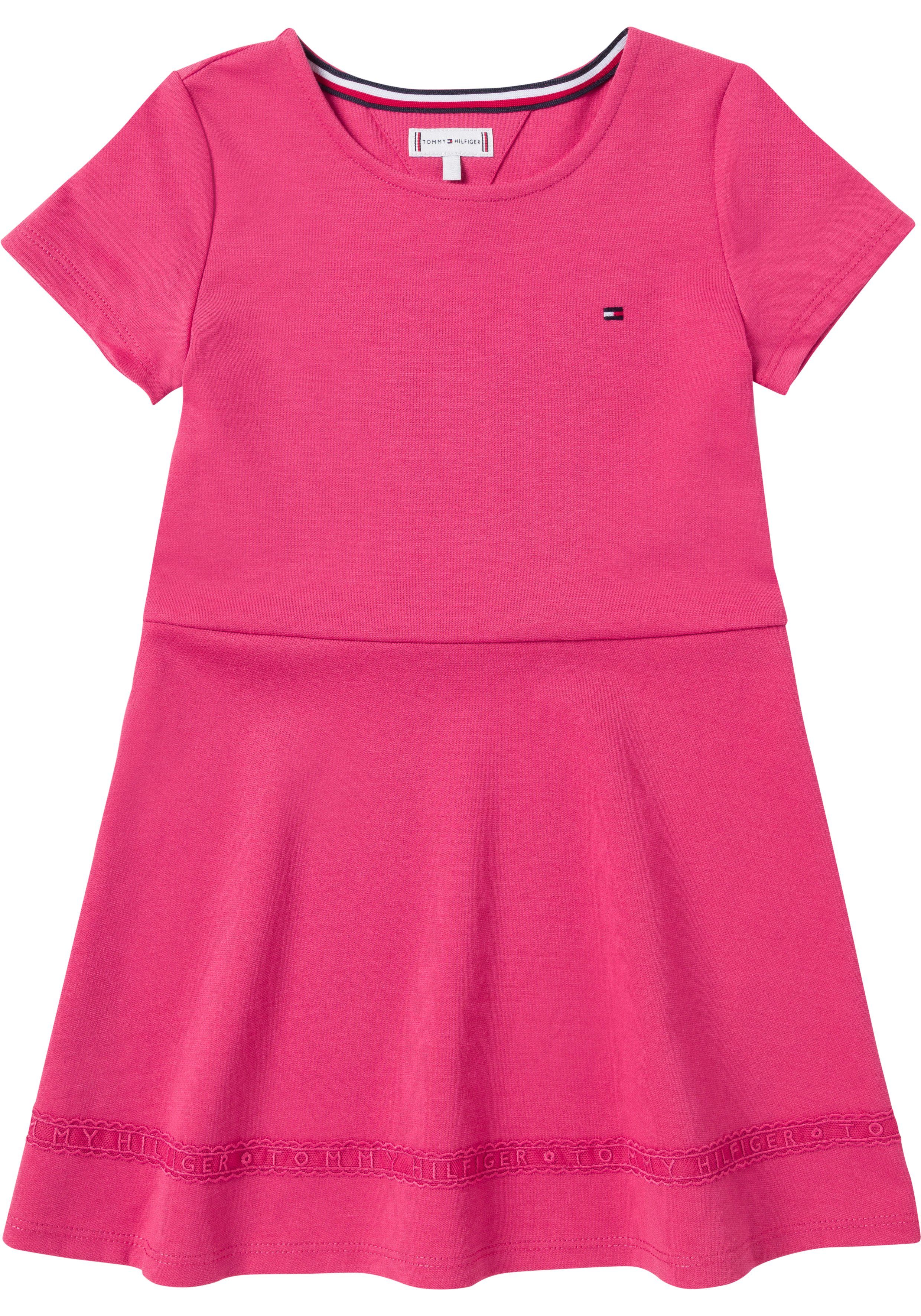 Hilfiger Tommy DRESS für Shirtkleid SKATER pink PUNTO Mädchen