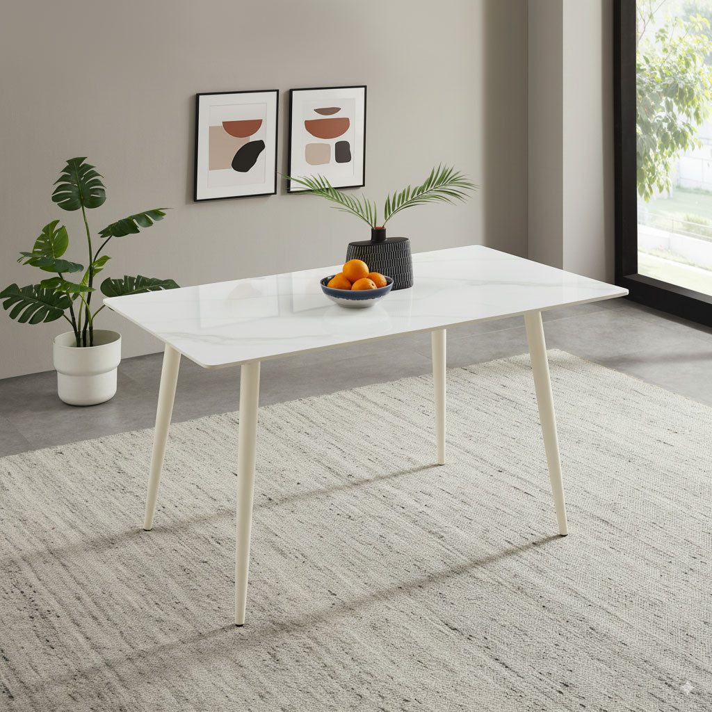 OTTO home Esstisch Rylee, mit kratzfester Sintersteinplatte und modernem Me günstig online kaufen