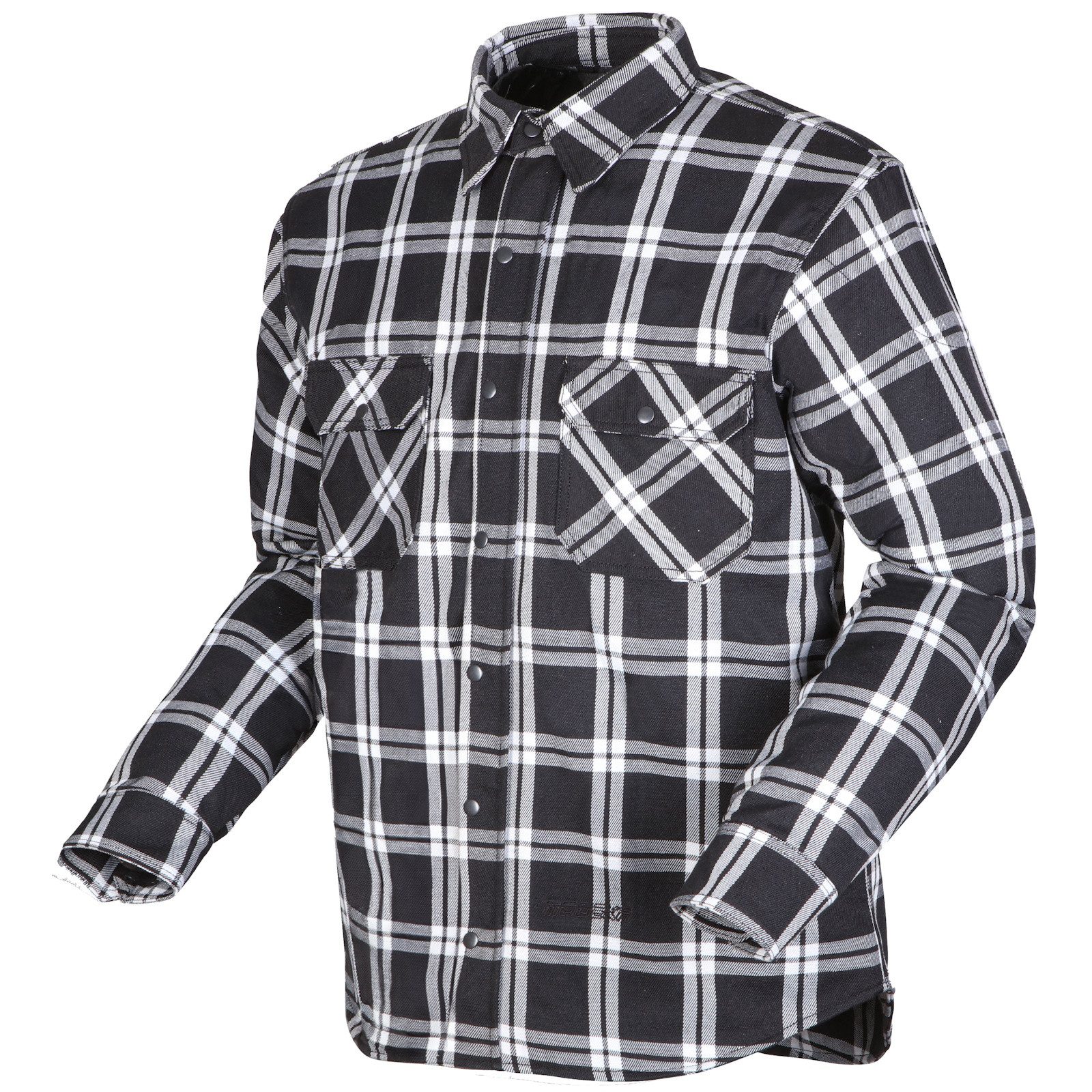 Modeka Motorradjacke Modeka Colden Motorradhemd schwarz / weiß Herren atmun günstig online kaufen