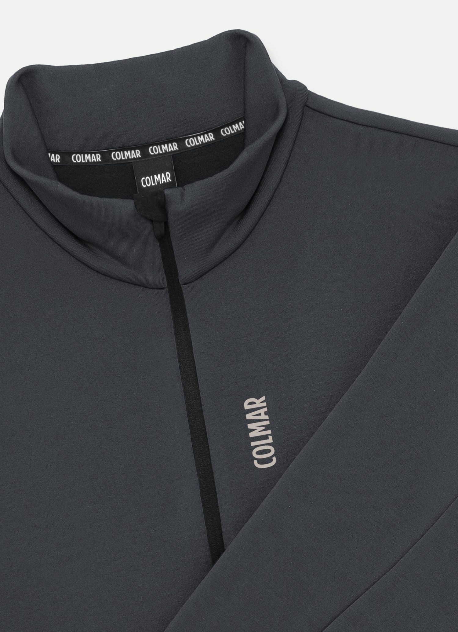 Colmar Strickfleece-Pullover Herren Ski-Fleeceshirt mit Stretch und halblangem Reißverschluss