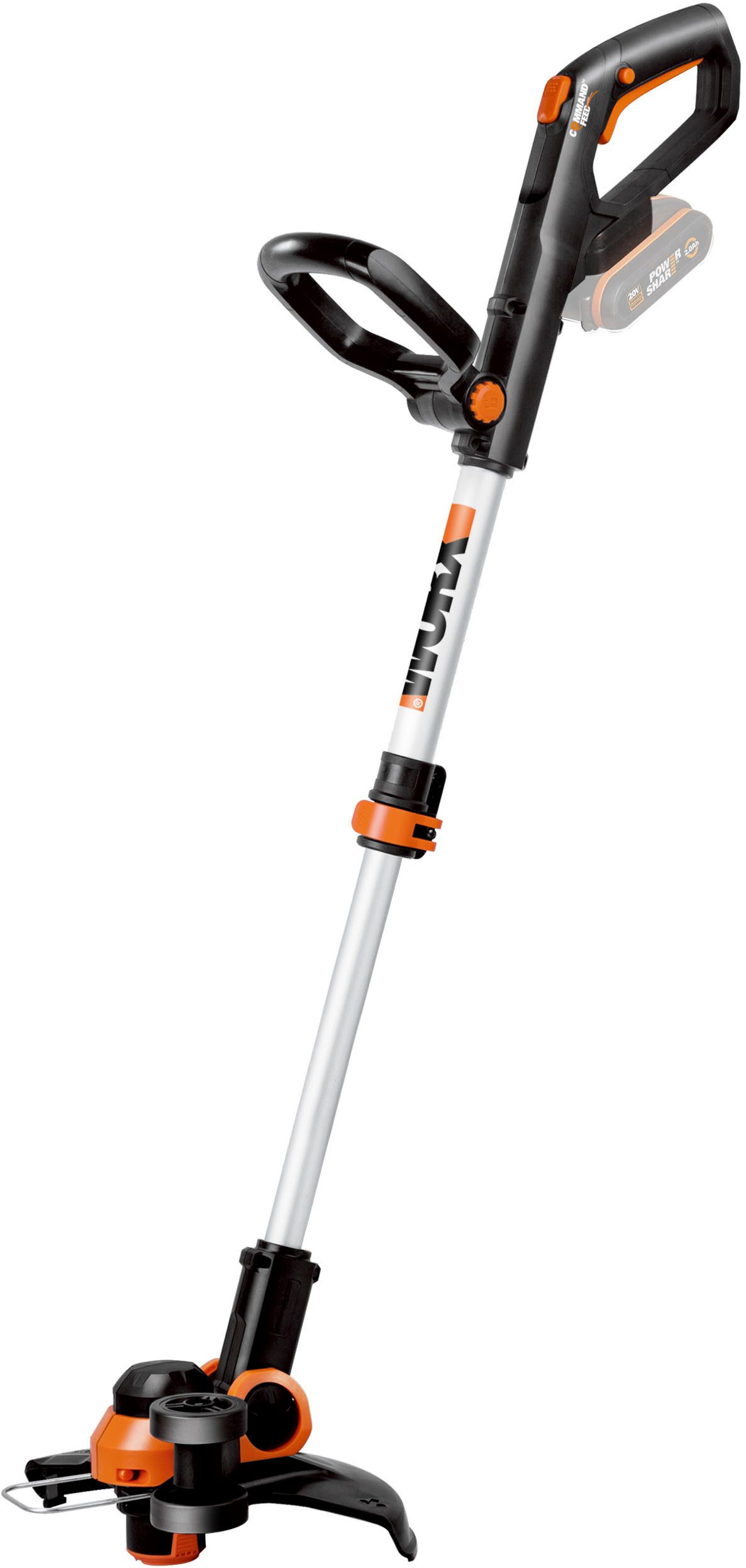 Worx Akku-Rasentrimmer WG163E.9, 30 cm Arbeitsbreite Faden, 2-in-1 Funktion, ohne Akku und Ladegerät