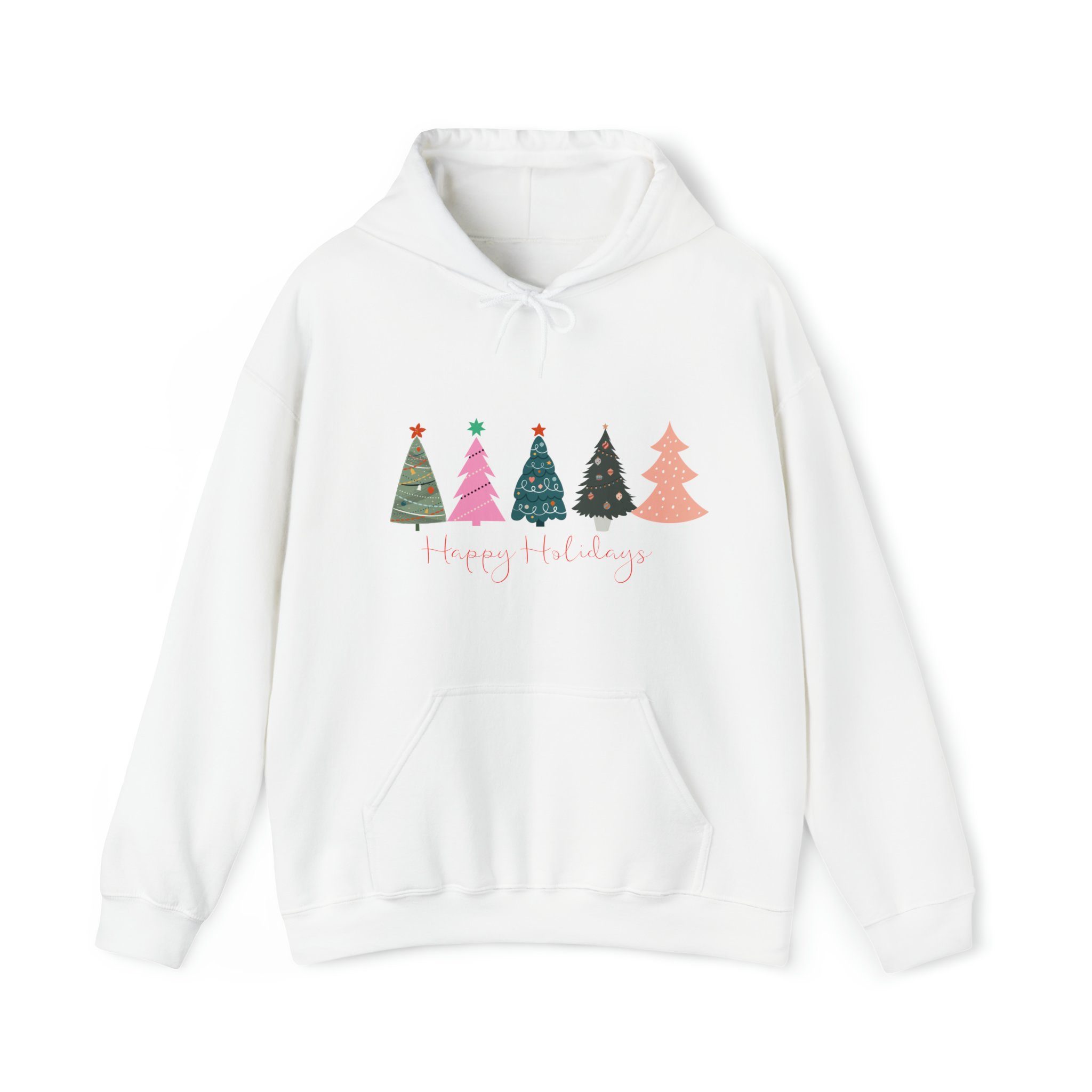 Quality Elegance Weihnachtssweatshirt Christmas Unisex Sweatshirt, Christmas Hoodie Weiß Tree