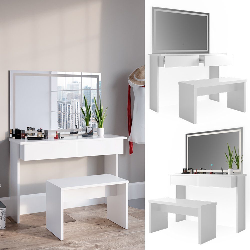 Vicco Schminktisch Azur, Weiß, 120 cm günstig online kaufen