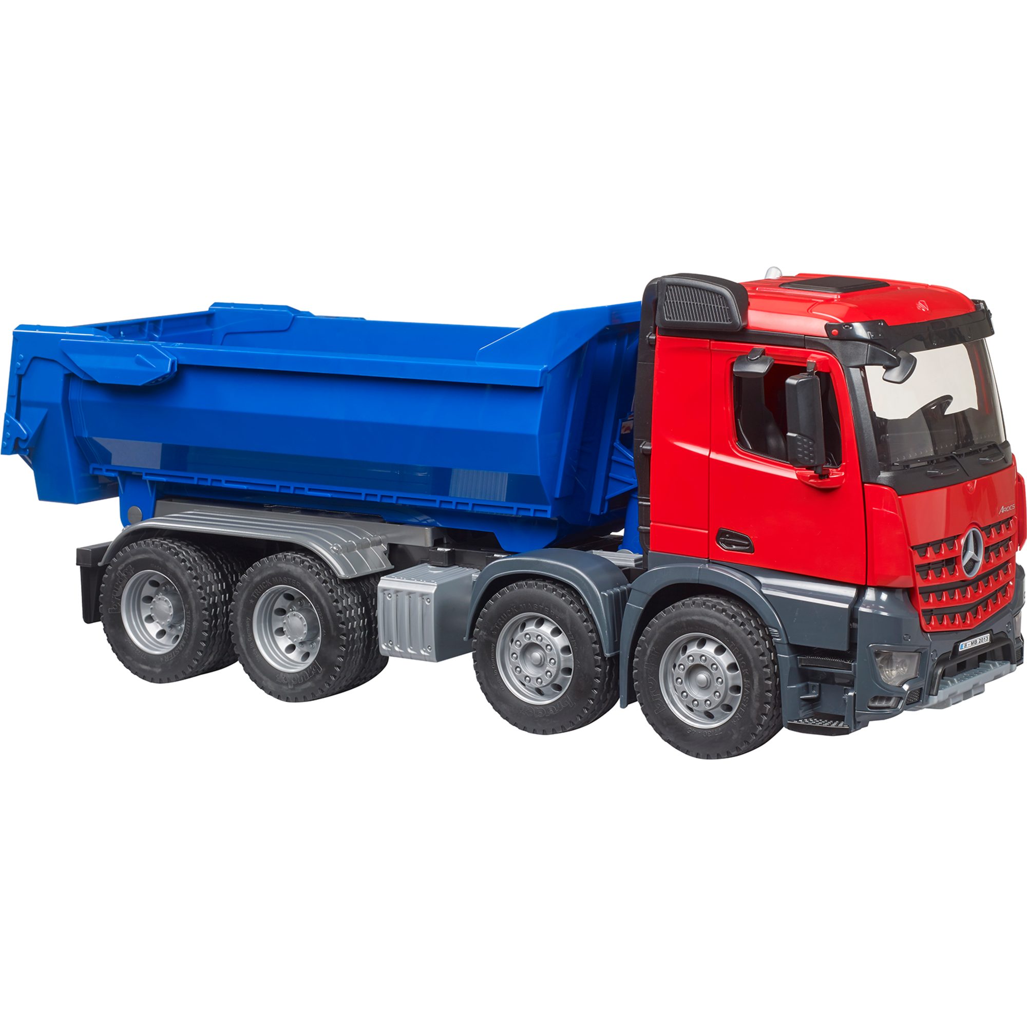 Bruder® Spielzeug-Baumaschine bruder Mercedes Benz Arocs Halfpipe Kipp-LKW, Modellfahrzeug