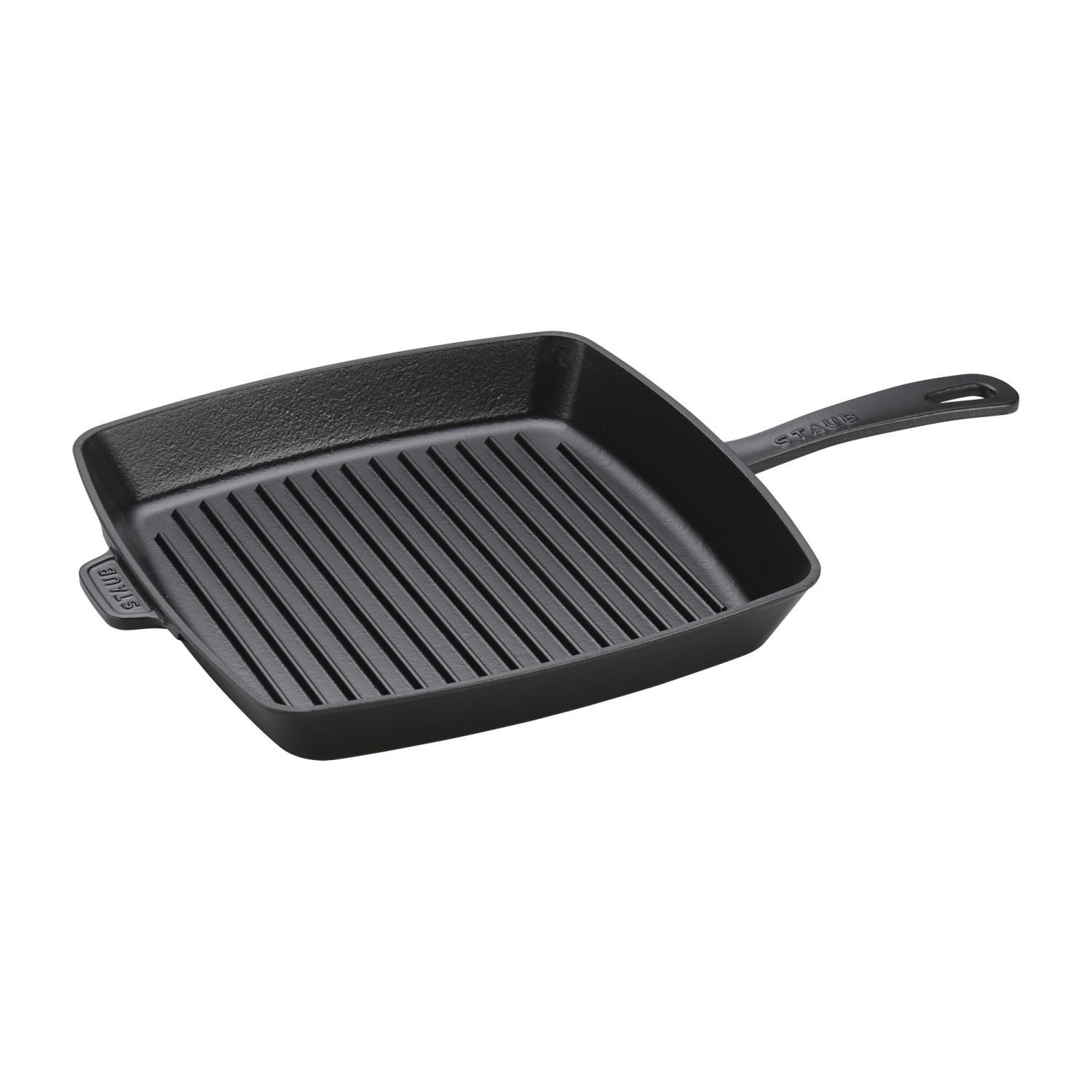 Staub Steakpfanne STAUB American Grill, 30 cm, Schwarz, quadratisch, Gusseisen