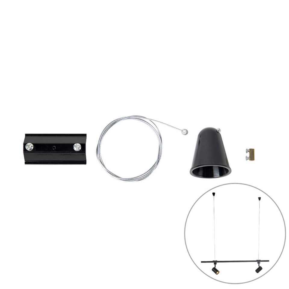 Qazqa Schienensystem-Sets Iconic jeana, ohne Leuchtmittel günstig online kaufen