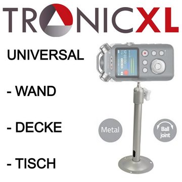 TronicXL Wand Decken Halterung für Audiorekorder Tascam Philips Diktiergerät Digitales Diktiergerät