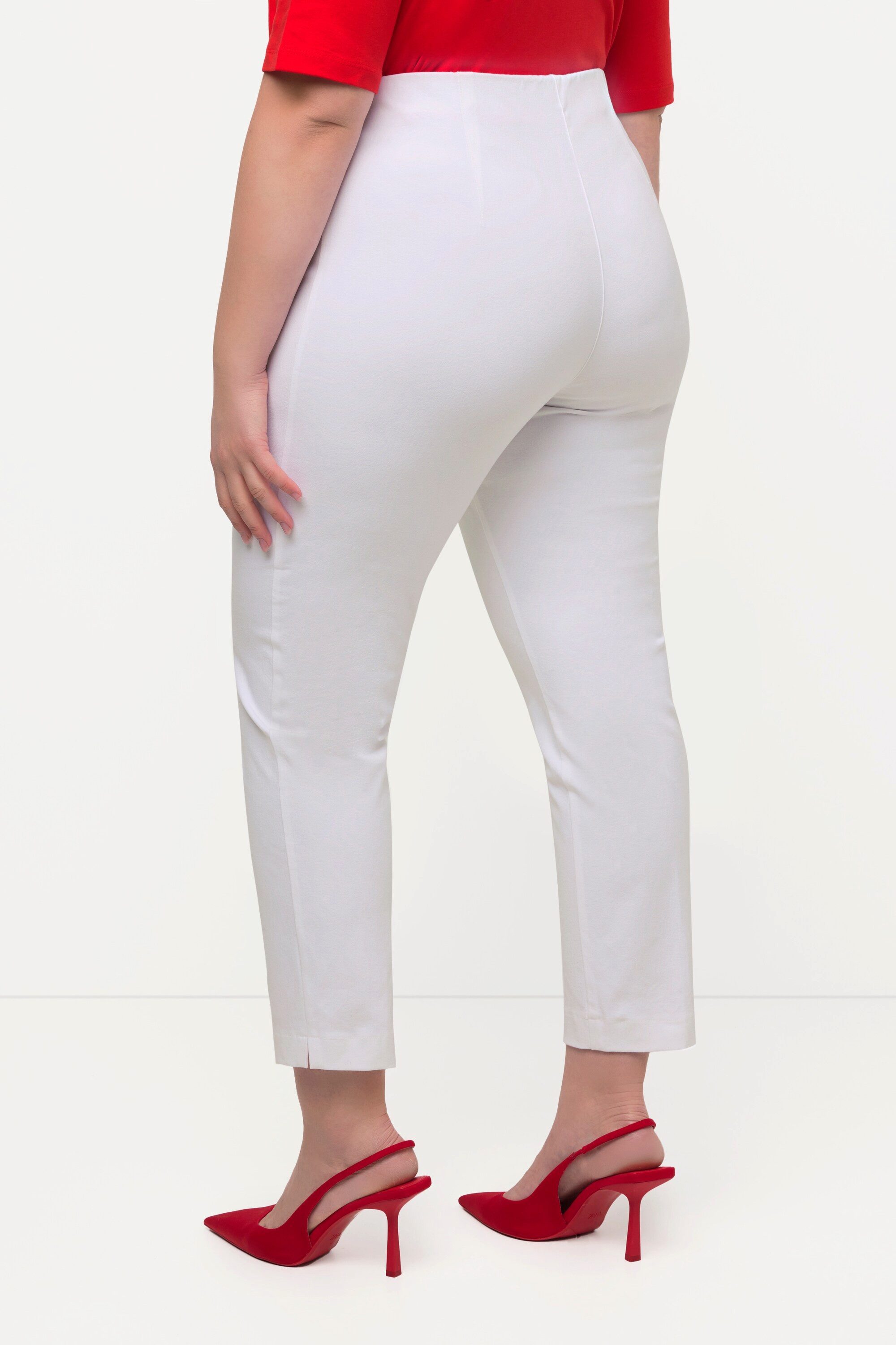 Ulla Popken Funktionshose 7/8-Hose schmales Bein Elastikbund
