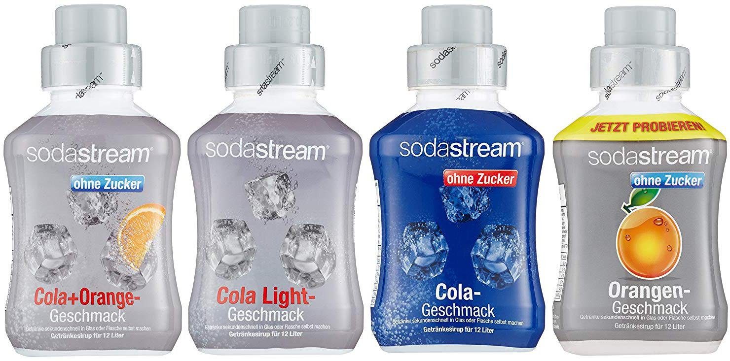 SodaStream Getränke-Sirup Cola ohne Zucker; Orange ohne Zucker; Cola Light;  Cola-Mix ohne Zucker, 4 x 500 ml online kaufen | OTTO