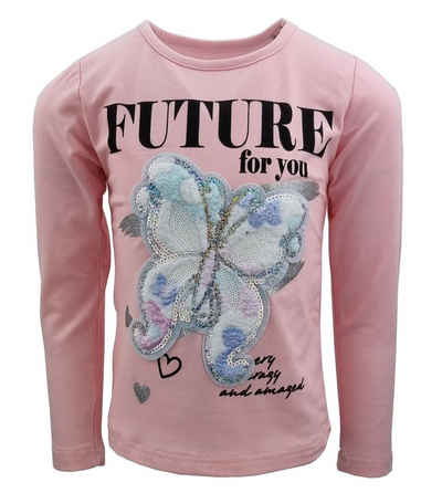Girls Fashion Langarmshirt Sweatshirt, Langarm Shirt, MS117