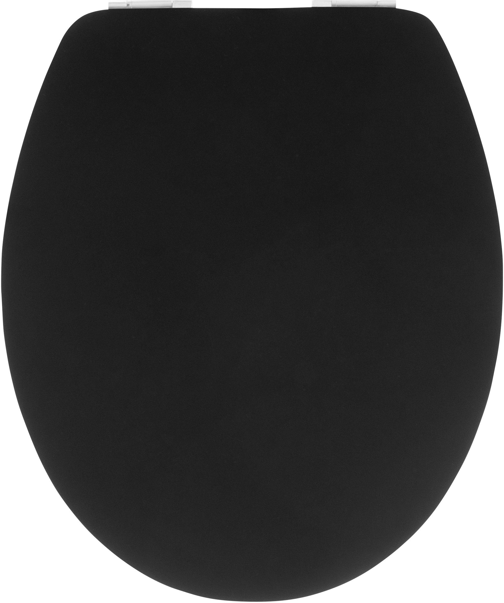 CORNAT WC-Sitz Steel, mit silberfarbener Edelstahlkante günstig online kaufen