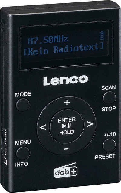 Lenco PDR-011BK Digitalradio (DAB) (Digitalradio (DAB)