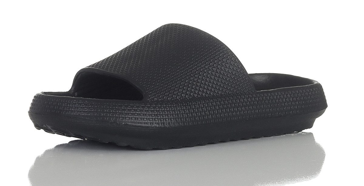 simaranda Herren Damen Schlappen 4446 42-43 Schwarz Schlappen