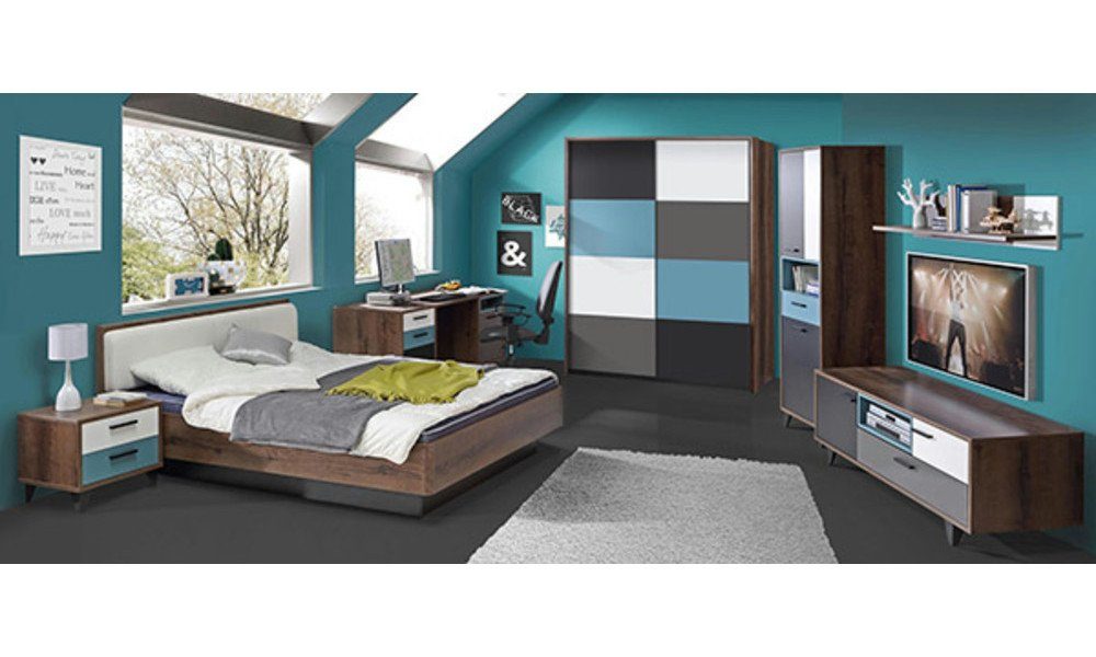 möbel-direkt.de Jugendzimmer-Set Raven, (Komplett Set, 7-tlg., günstig online kaufen