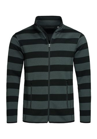 Strickfleece-Jacke в в полоску