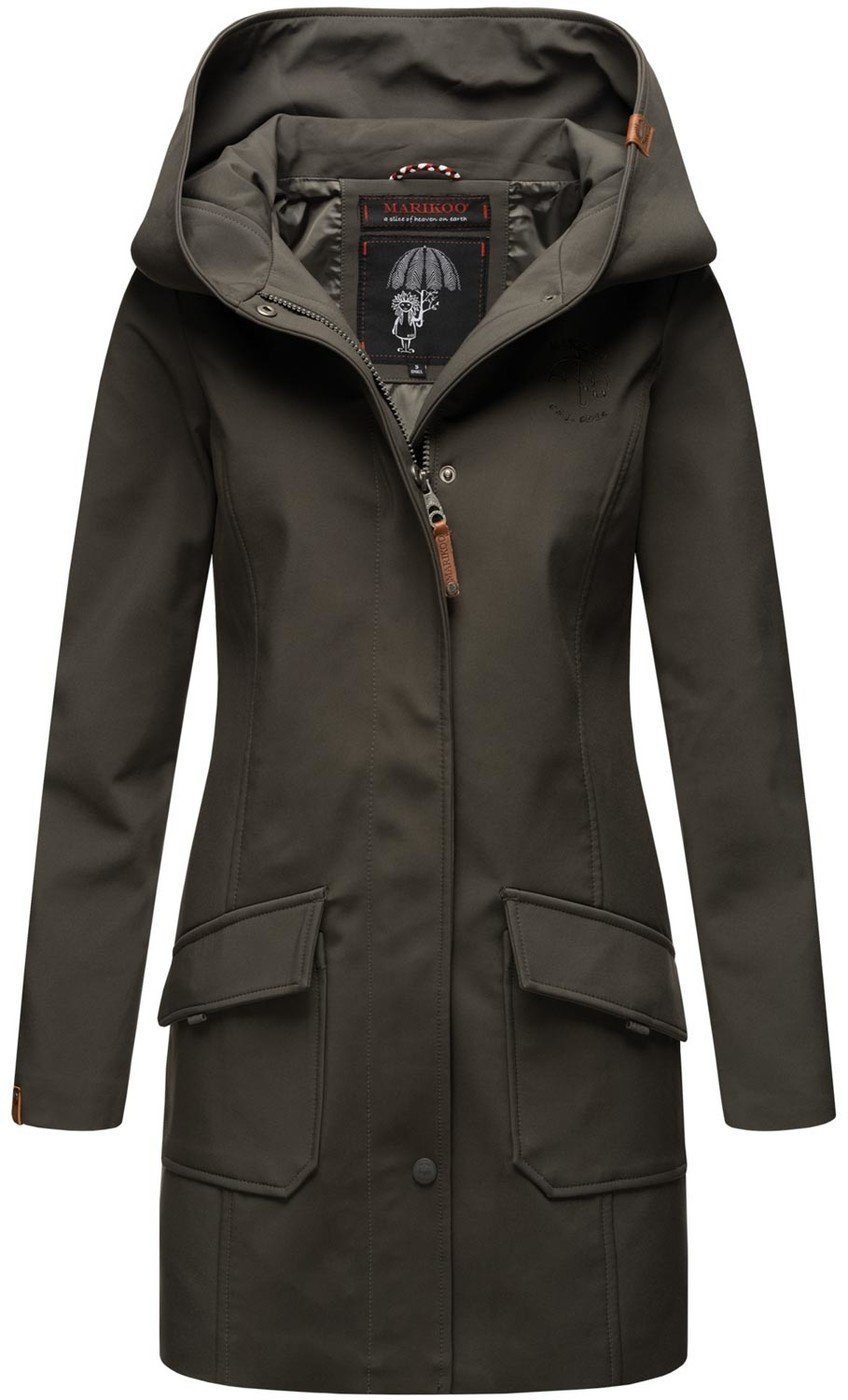 Marikoo Softshelljacke Softshelljacke Mayleen – Damen Übergangsjacke mit Ka günstig online kaufen