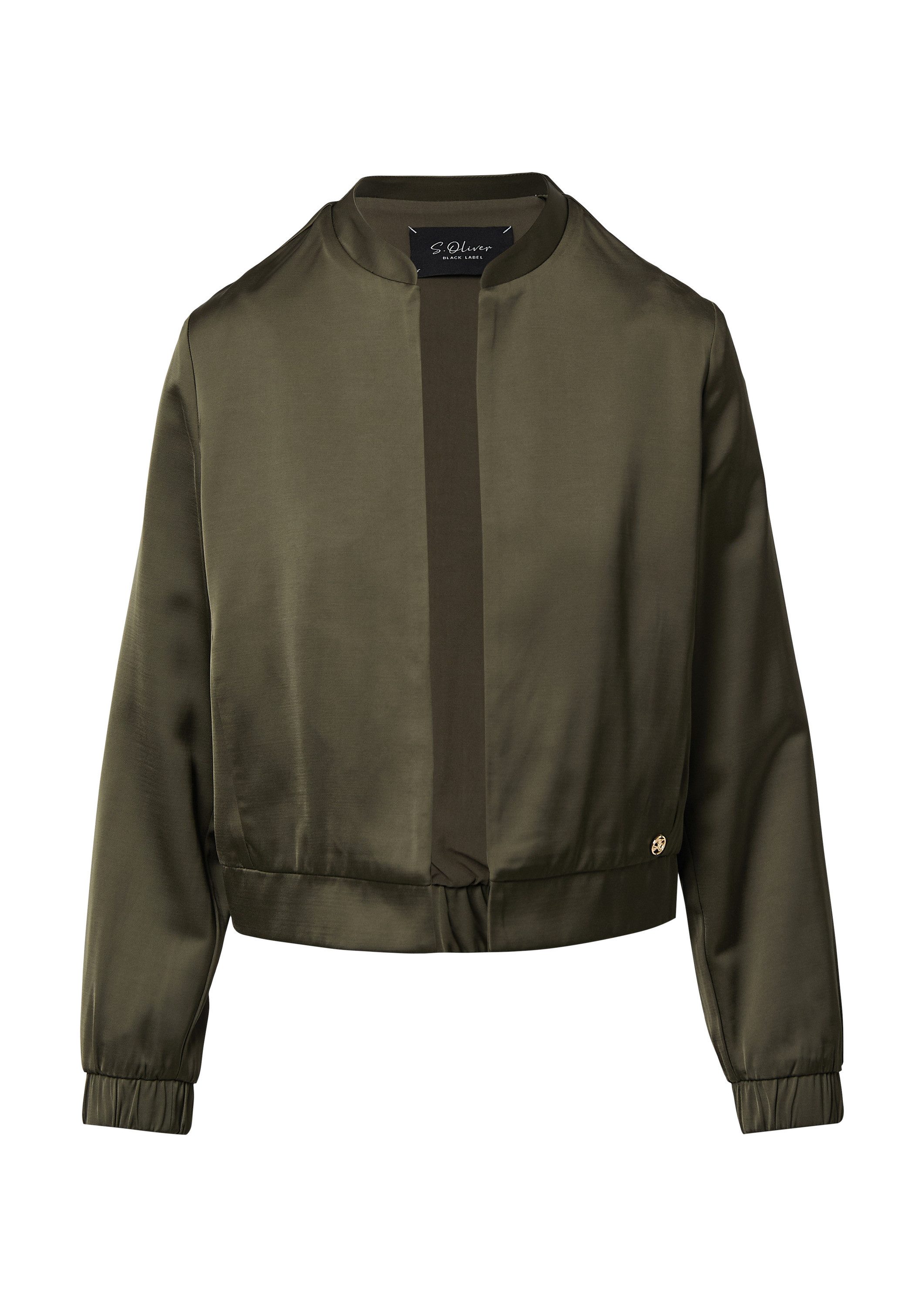 s.Oliver Funktionsjacke Indoor-Jacke Offene Satinjacke mit günstig online kaufen