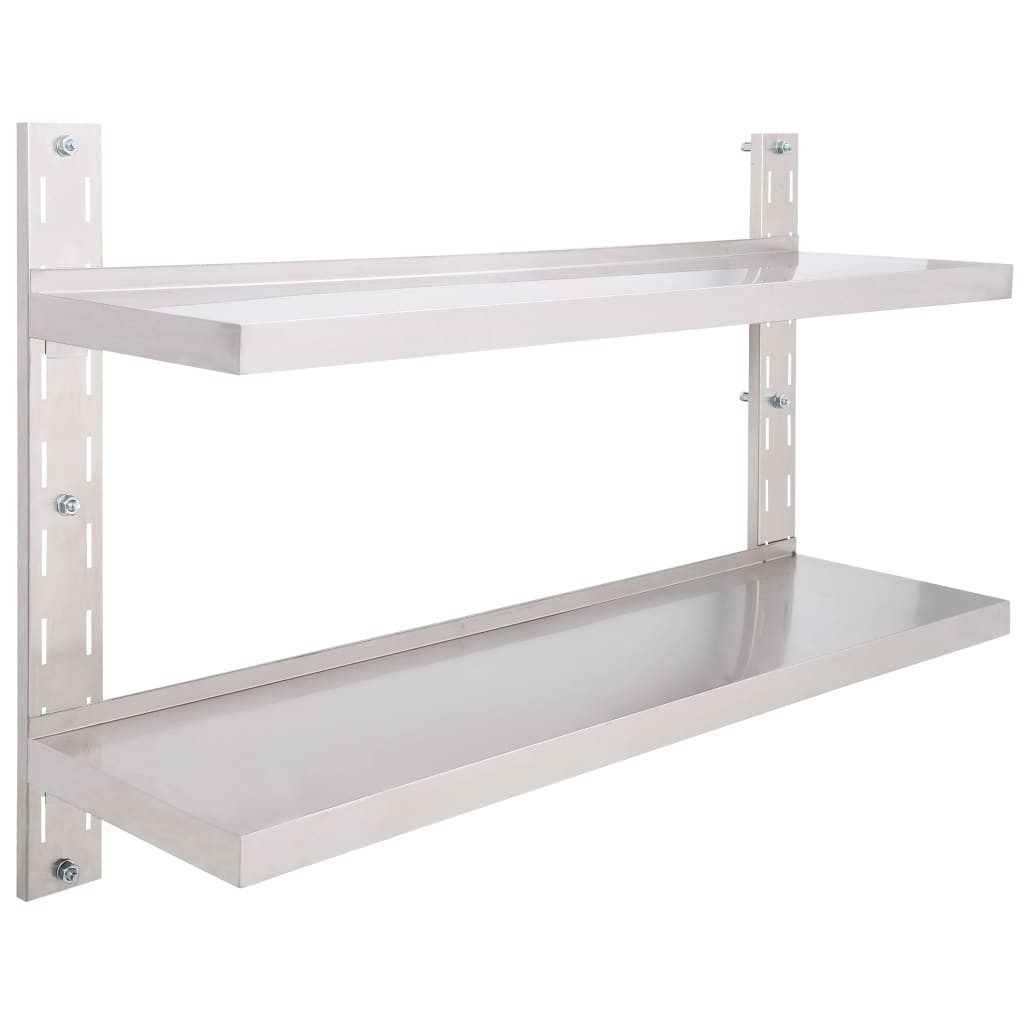 Edelstahl Küchenregal 80cm – Wandregal Mit Regal Produktbild-Vorschau 11