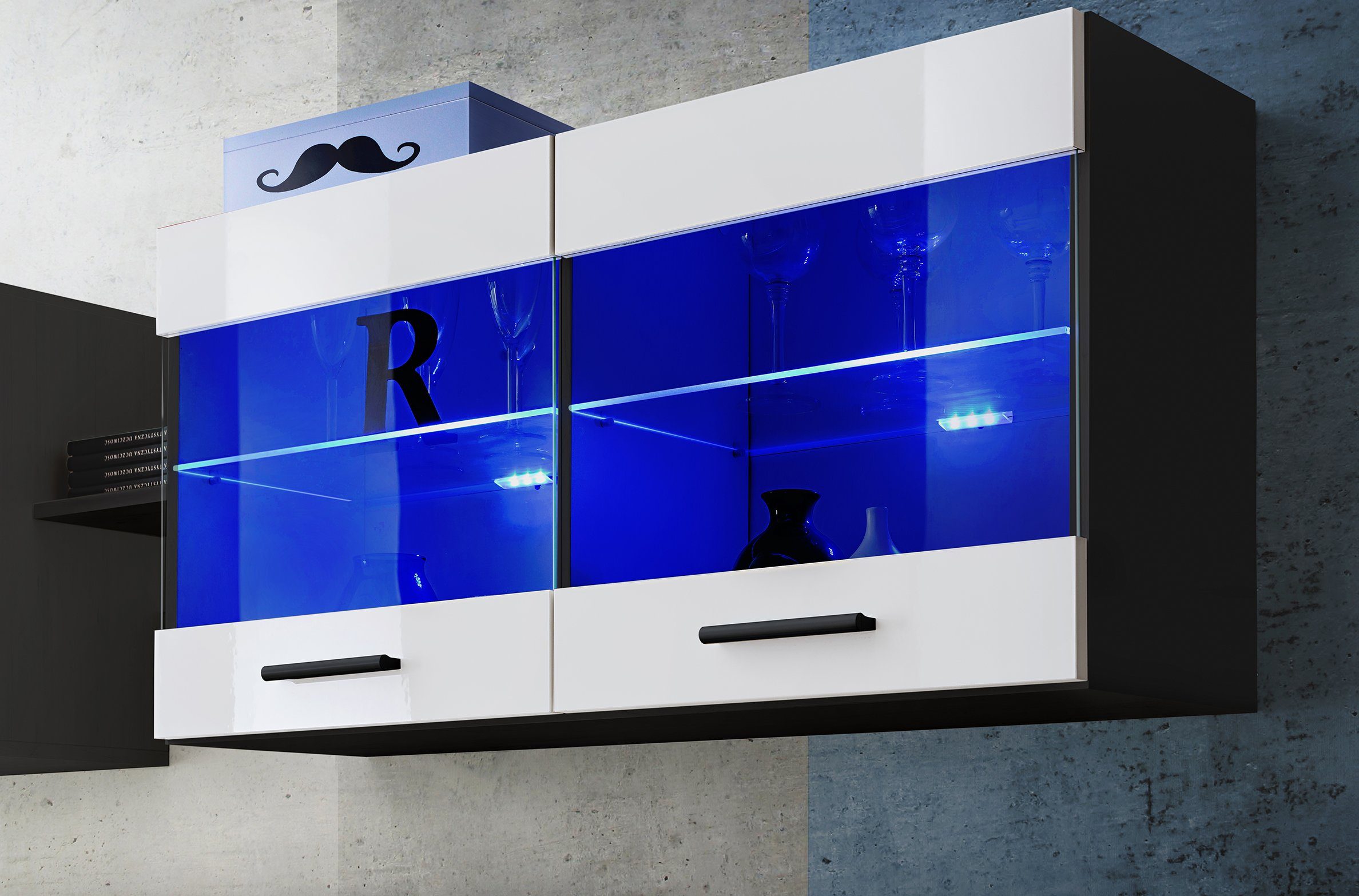 99rooms Vitrine Teka I (Hängevitrine, Glasvitrine, günstig online kaufen