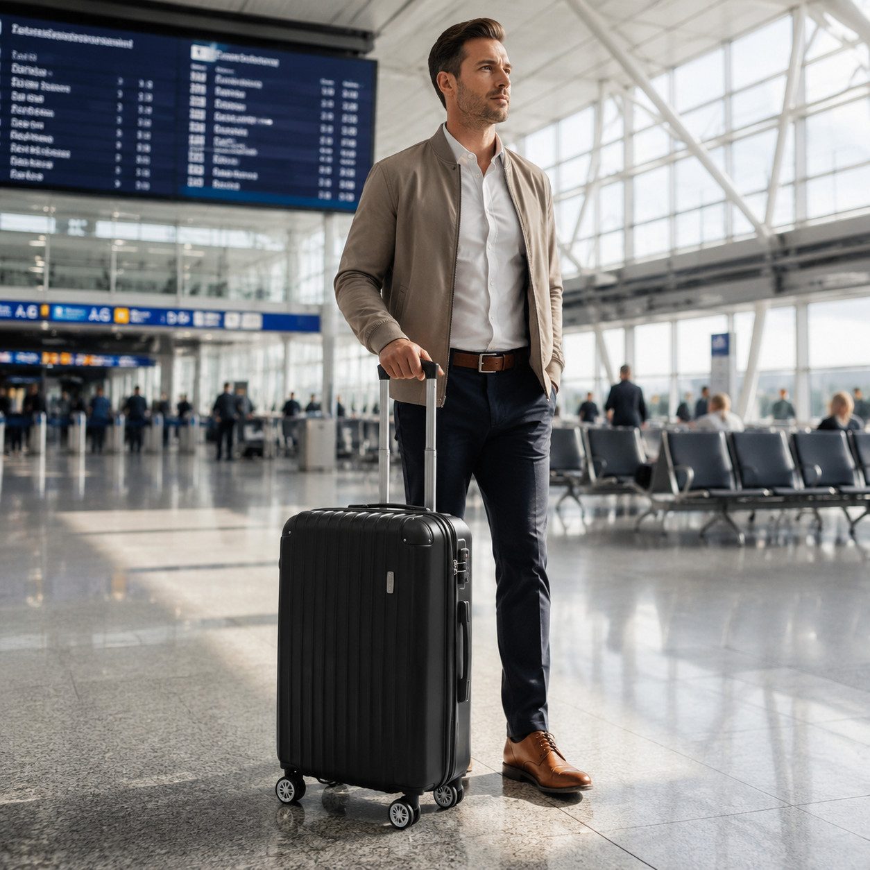 Frentree Hartschalen-Trolley Reisekoffer mit TSA-Schloss, Koffer in 3 Größen (Handgepäck, L, XL), 4 Rollen, 360°-Drehung, Wochenendreisen, Geschäftsreisen, Fernreisen