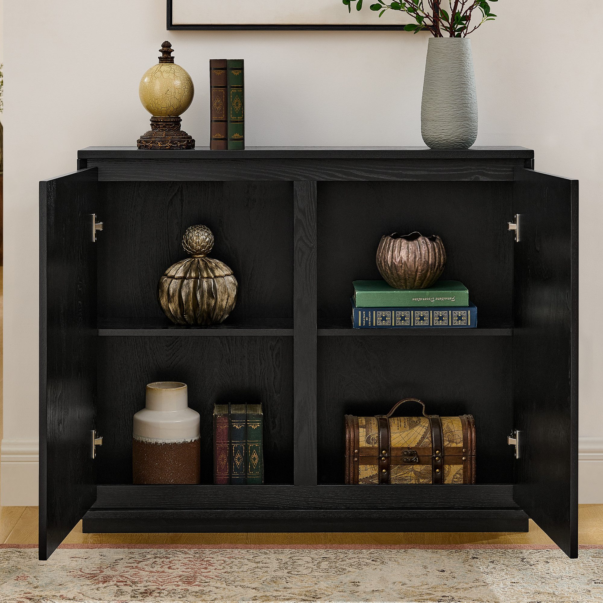 Celya Sideboard Aufbewahrungsschrank Buffetschrank mit Stauraum (Schmaler Beistellschrank im Mid-Century-Modern-Stil)