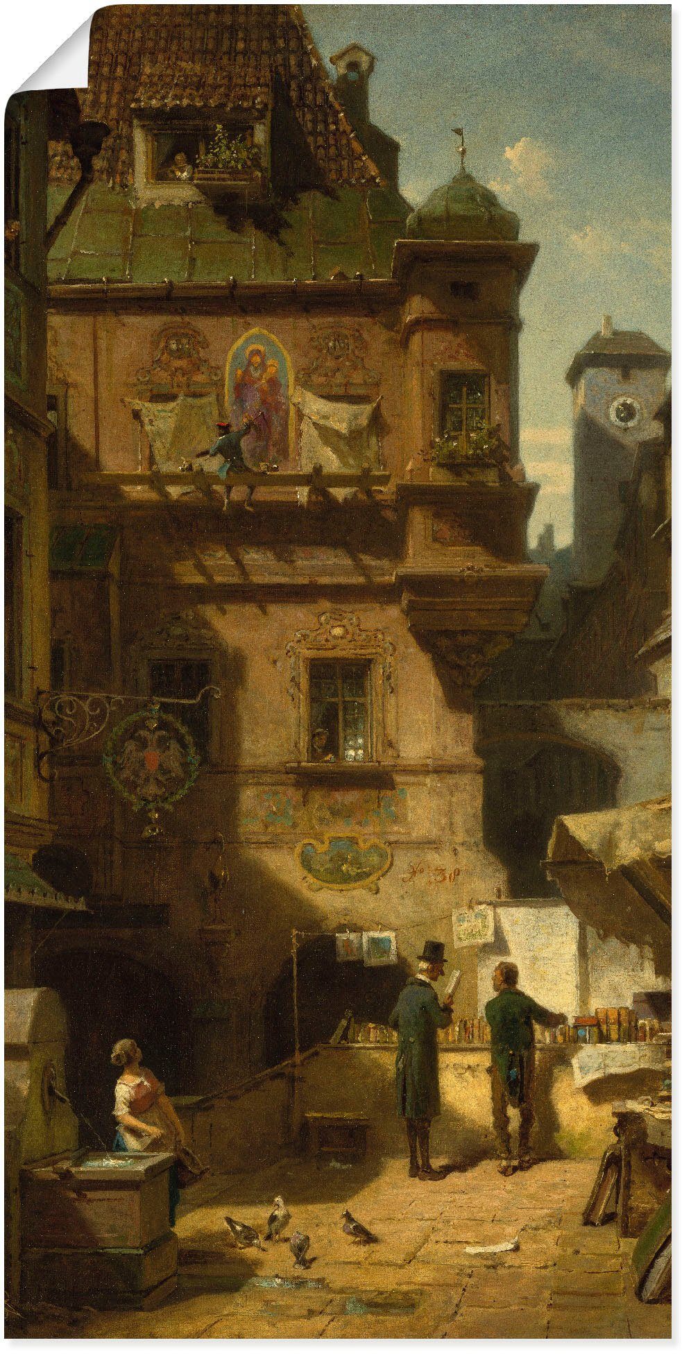 Leinwandbild, St), versch. als Gruppen Größen & Familien und Wandbild oder Poster 1880, Kunst Wandaufkleber Wissenschaft. Um (1 Artland in