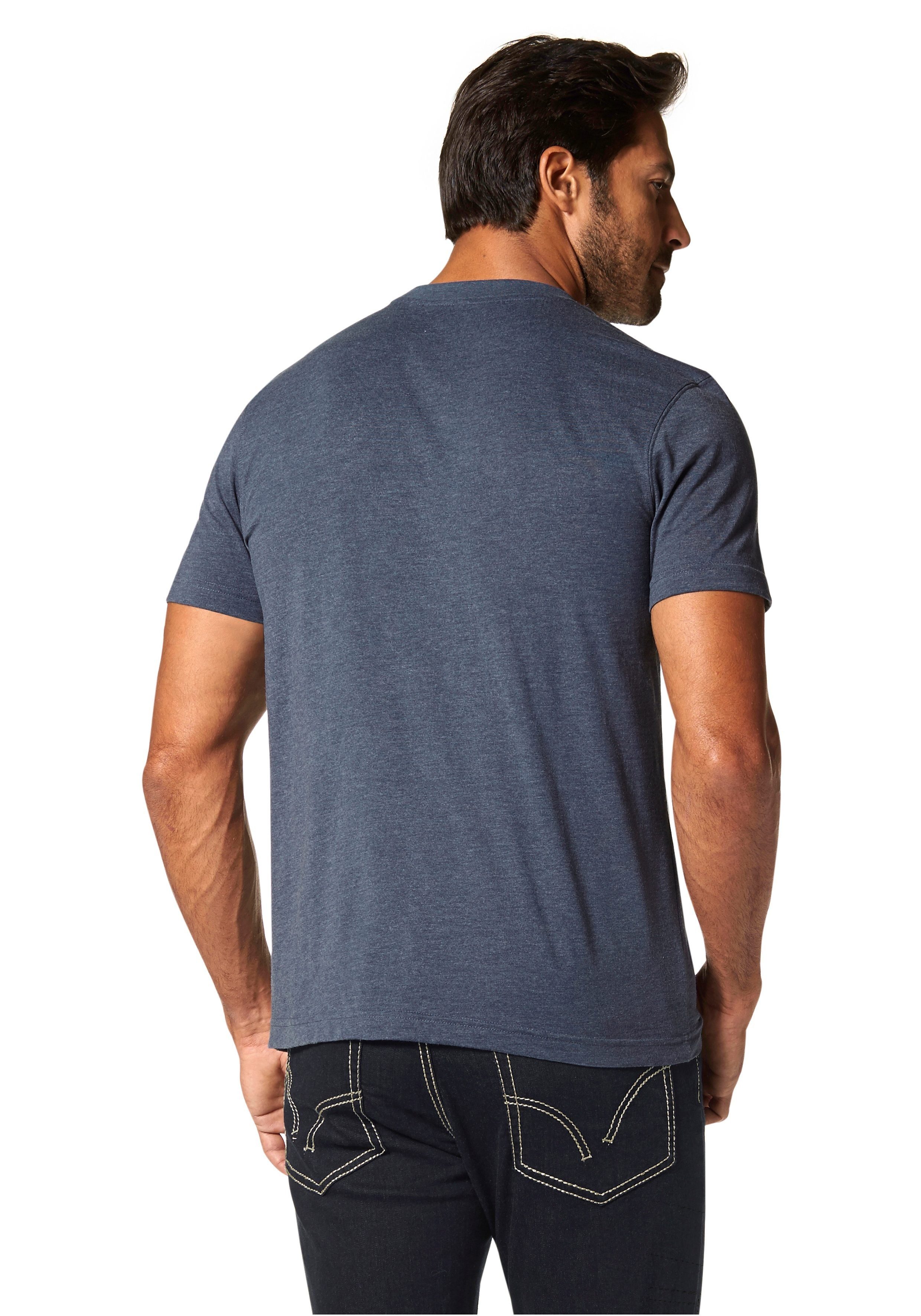 Arizona T-Shirt Kurzarm, melierte Optik, Rundhals, günstig online kaufen