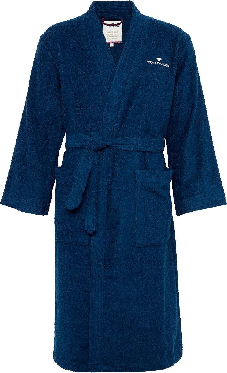 Unisex-Bademantel »Kimono«, TOM TAILOR, für Damen & Herren, mit  Kimono-Kragen & Logostickerei, lang online kaufen | OTTO