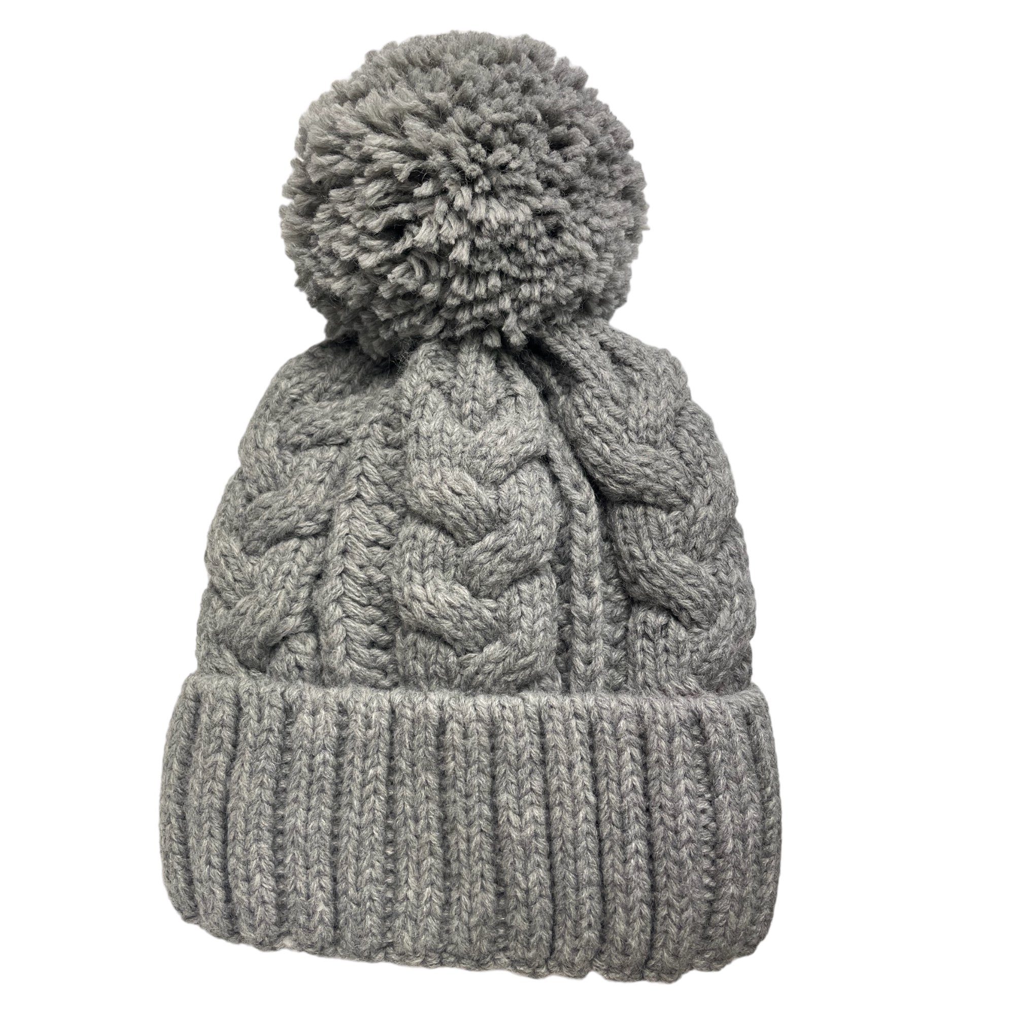 Bommelmütze Mädchen & Jungen Strickmütze Kira
