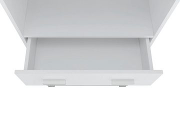 loft24 Hochschrank Badia mit 4 Türen und 1 Schublade, erhältlich in 2 Farbvarianten, Badschrank