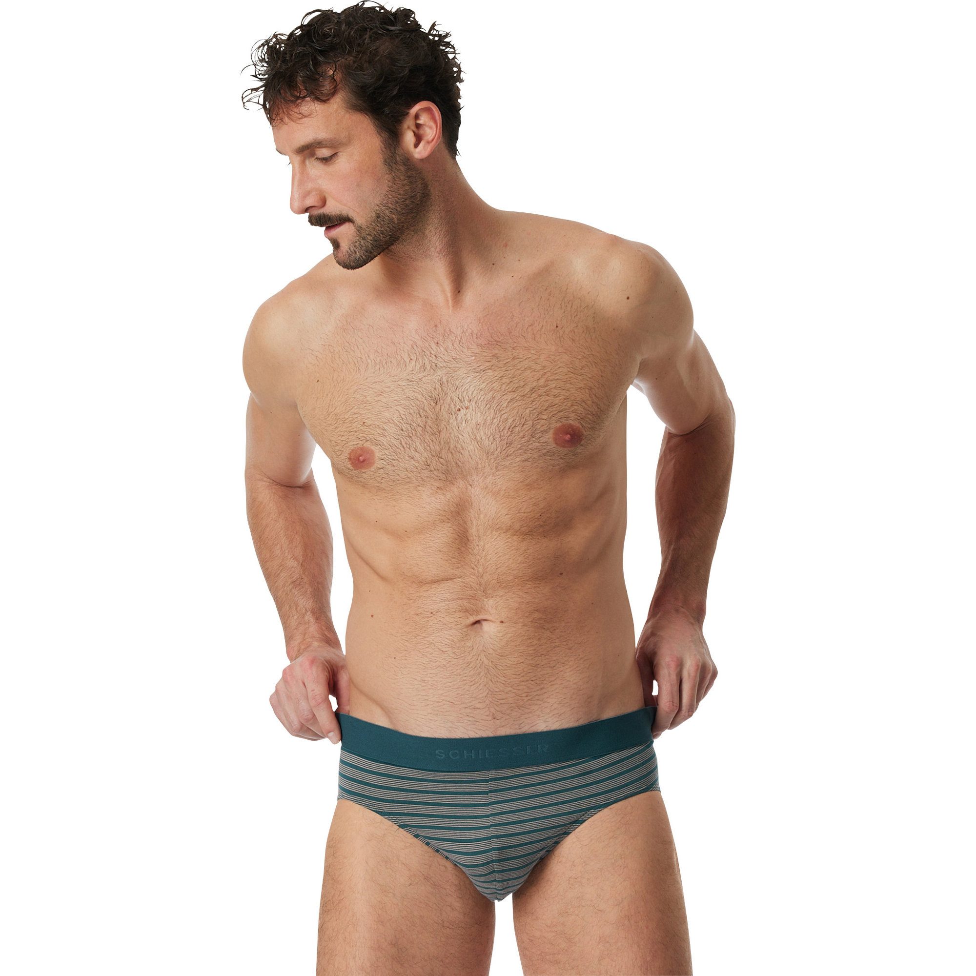 Schiesser Slip Herren-Slip 3er-Pack Single-Jersey Uni günstig online kaufen