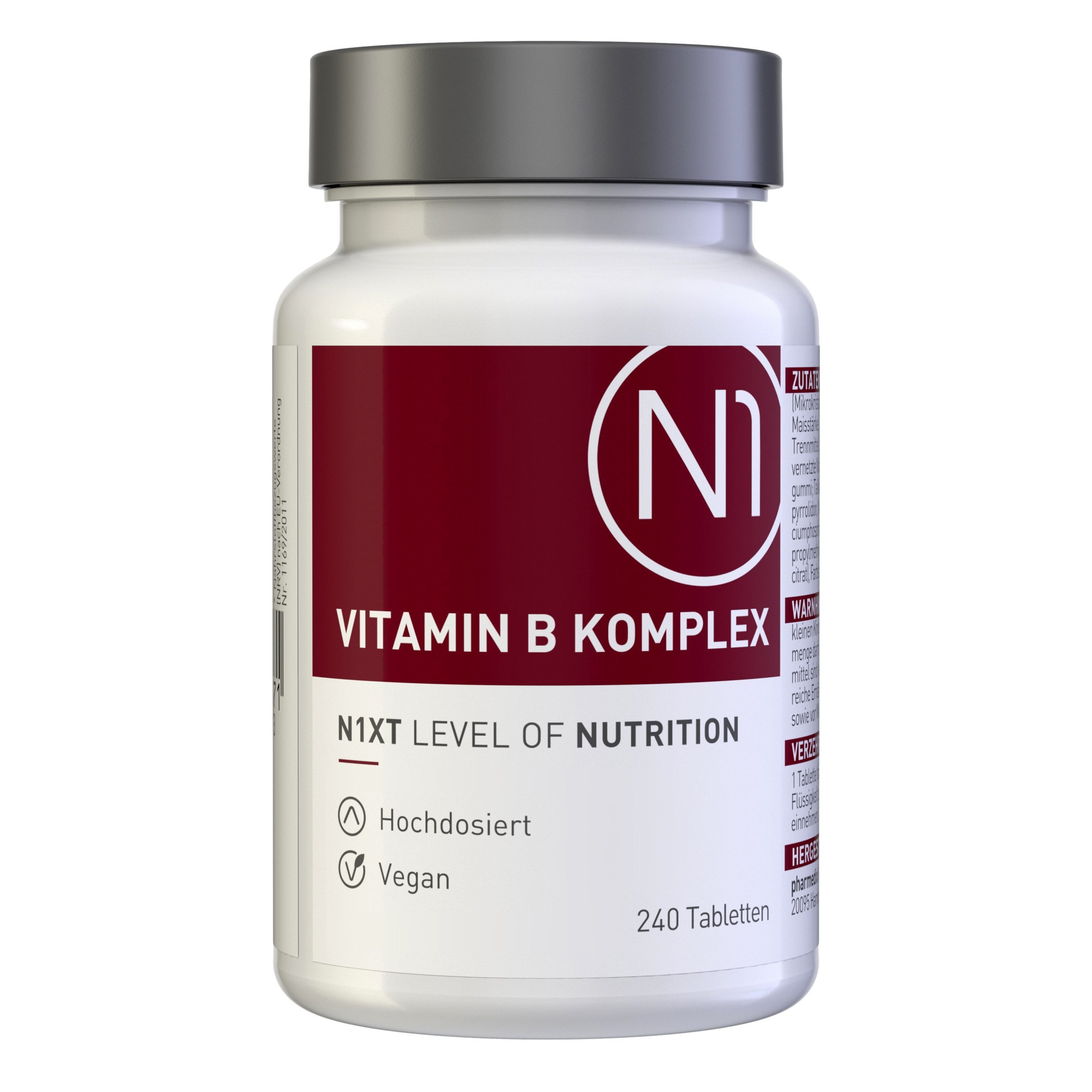N1 Healthcare N1 Vitamin B Komplex, 240 Tabletten Tabletten, 240 St., 75.6 g