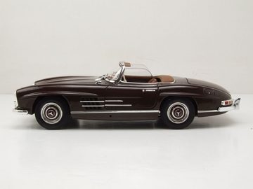 Minichamps Modellauto Mercedes 300 SL Roadster W198 1957 dunkelrot Modellauto 1:18 Minichamp, Maßstab 1:18