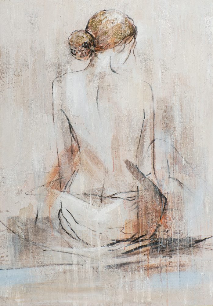 ArtUniverse Gemälde Leinwandbild Akt Einer Schönen Frau I 70 x 100 cm, Menschenmotiv