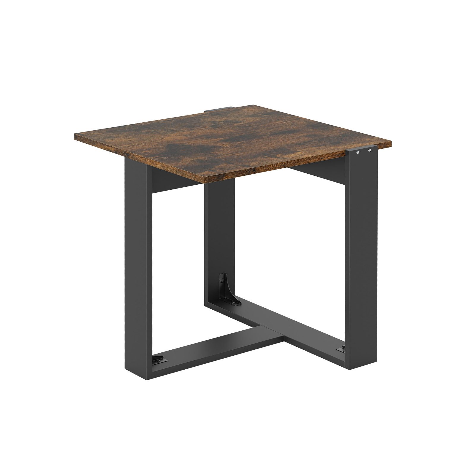 COSTWAY Beistelltisch (1-St), Couchtisch, quadratisch mit T-förmigem Metall günstig online kaufen