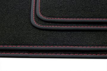 teileplus24 Auto-Fußmatten V343 Velours Fußmatten kompatibel mit Mercedes A-Klasse W176 2012-2018