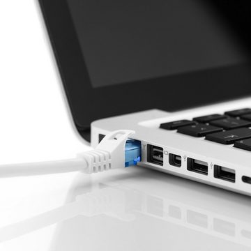 deleyCON deleyCON 10x 0,25m CAT6 Patchkabel Netzwerkkabel Gigabit LAN DSL LAN-Kabel