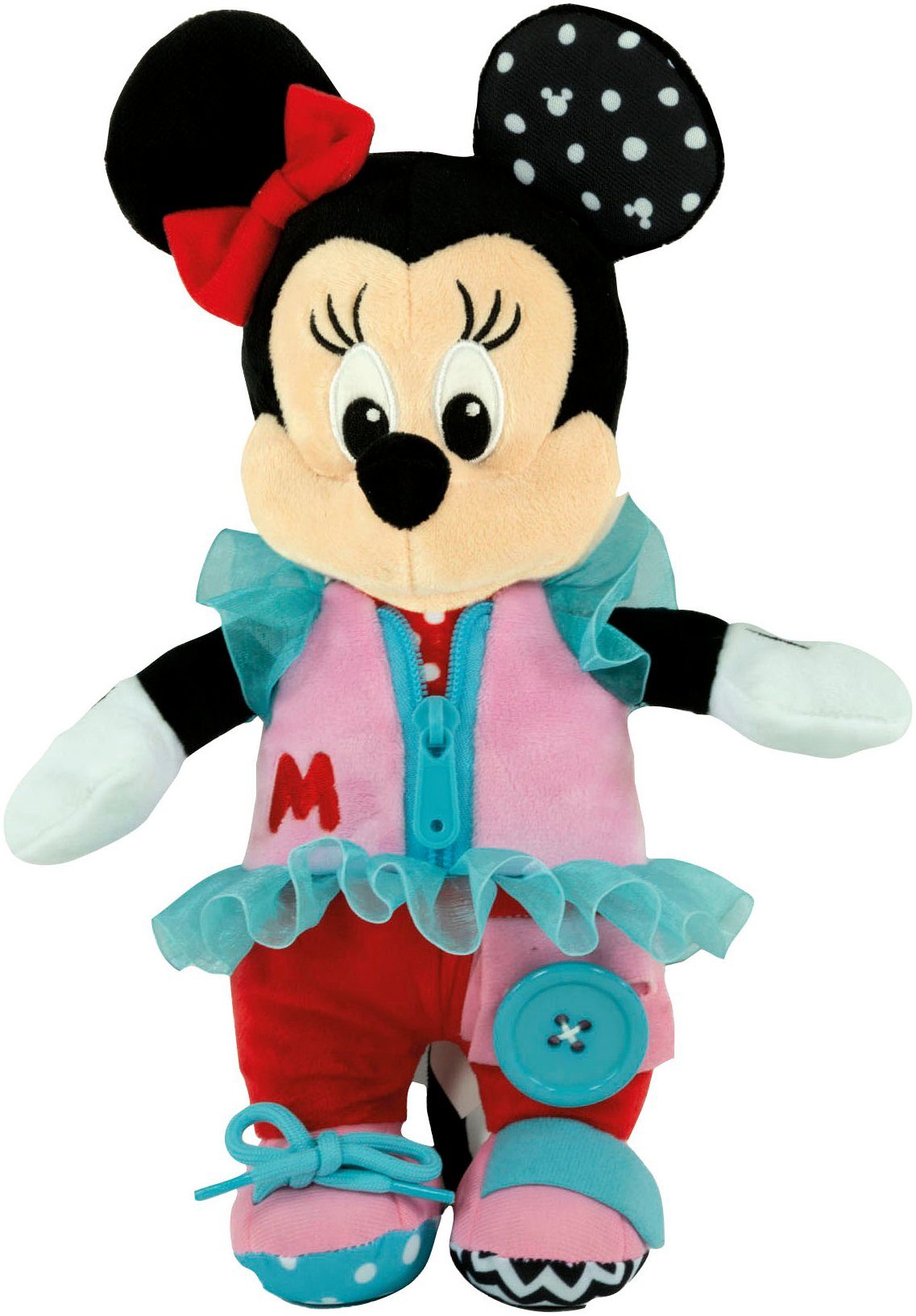 Clementoni® Stoffpuppe Disney Baby, Baby Minnie Dress up