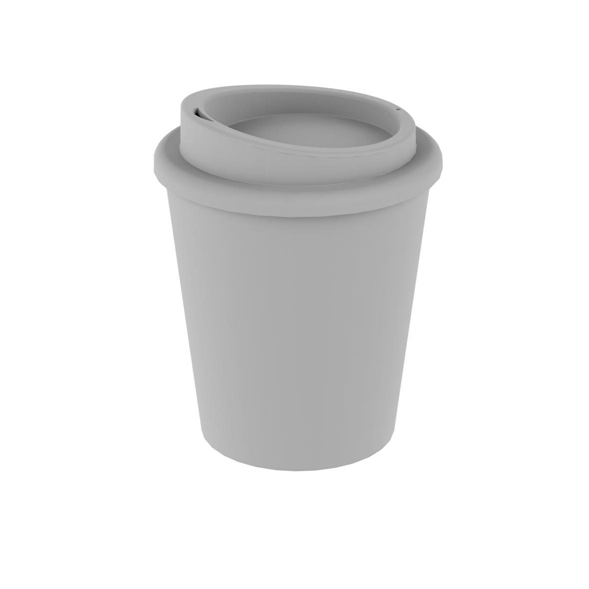 elasto Coffee-to-go-Becher doppelwandiger Kaffeebecher mit Deckel 250ml für unterwegs, Made in Germany, BPA-frei, 100% recyclebar, Heißgetränke, Teebecher