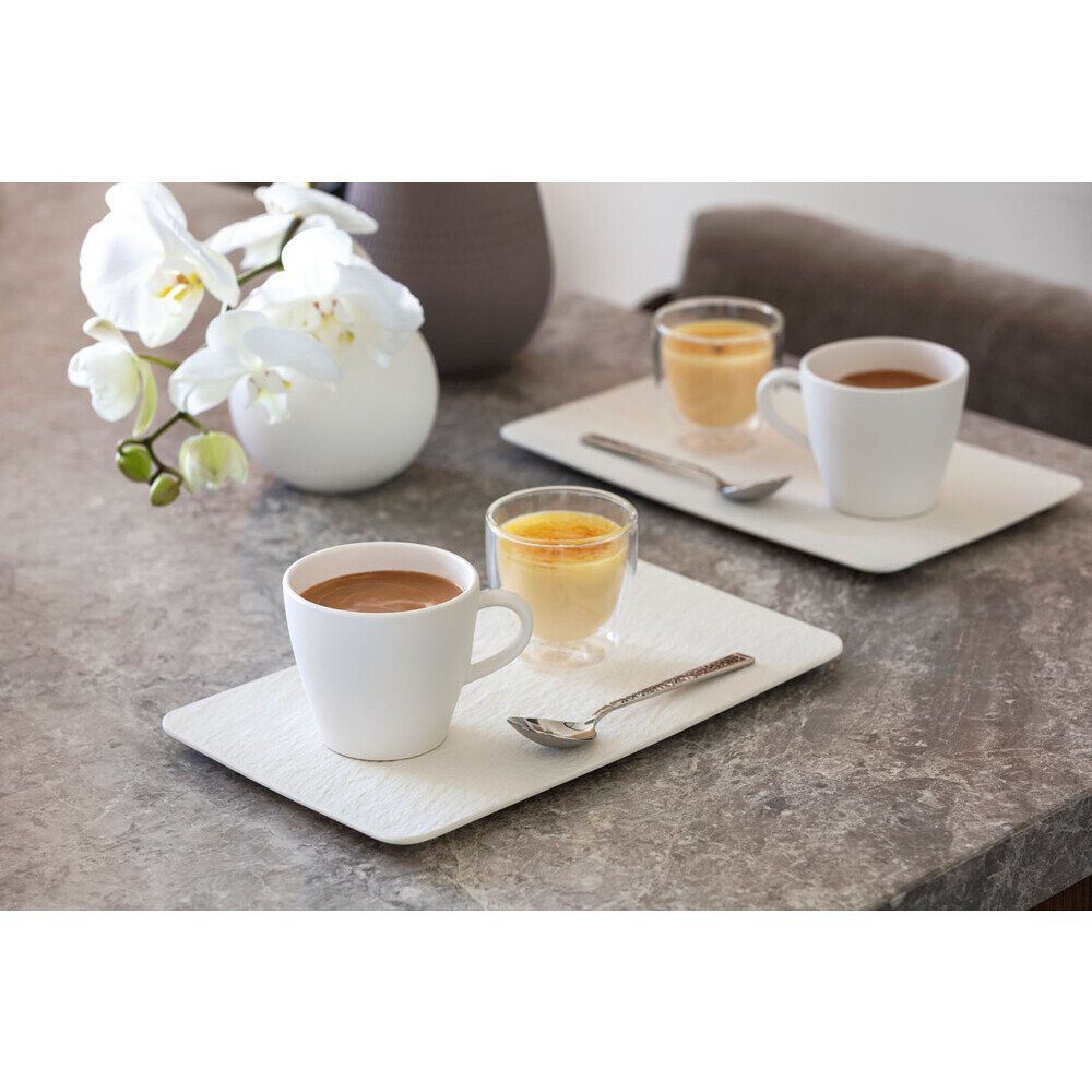 Villeroy & Boch Servierteller Servierteller 28x17 cm Manufacture Rock blanc, Premium Porcelain, (1-tlg), Servierteller, 28,00cm, Premium Porcelain – Bild 4 von 4