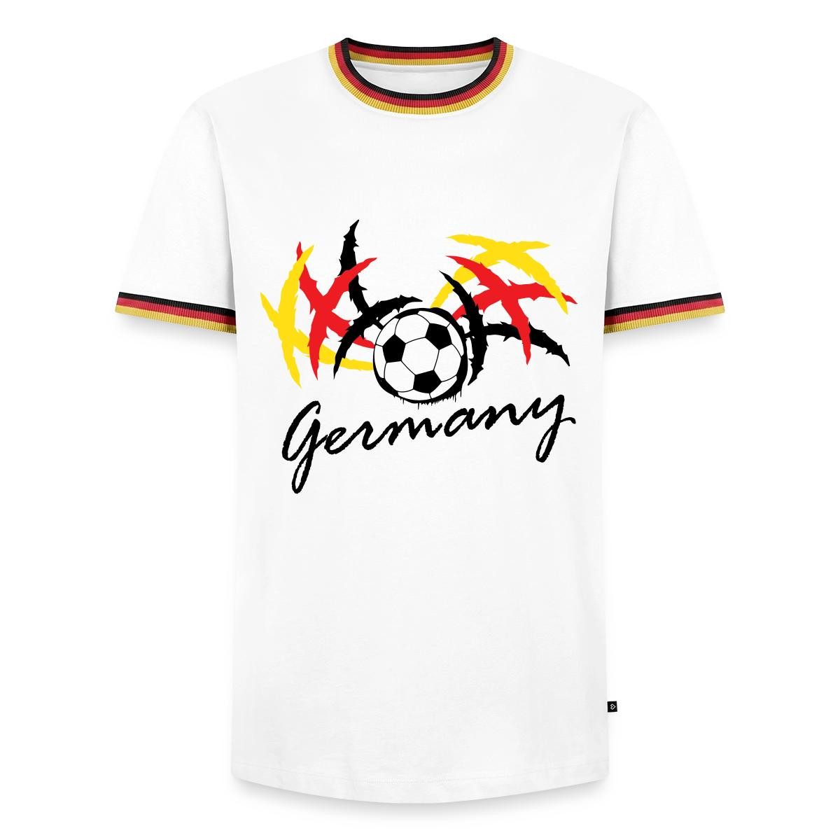 Spreadshirt T-Shirt Germany Fußball Fanlook Trikot Männer Kontrast T-Shirt (1-tlg)